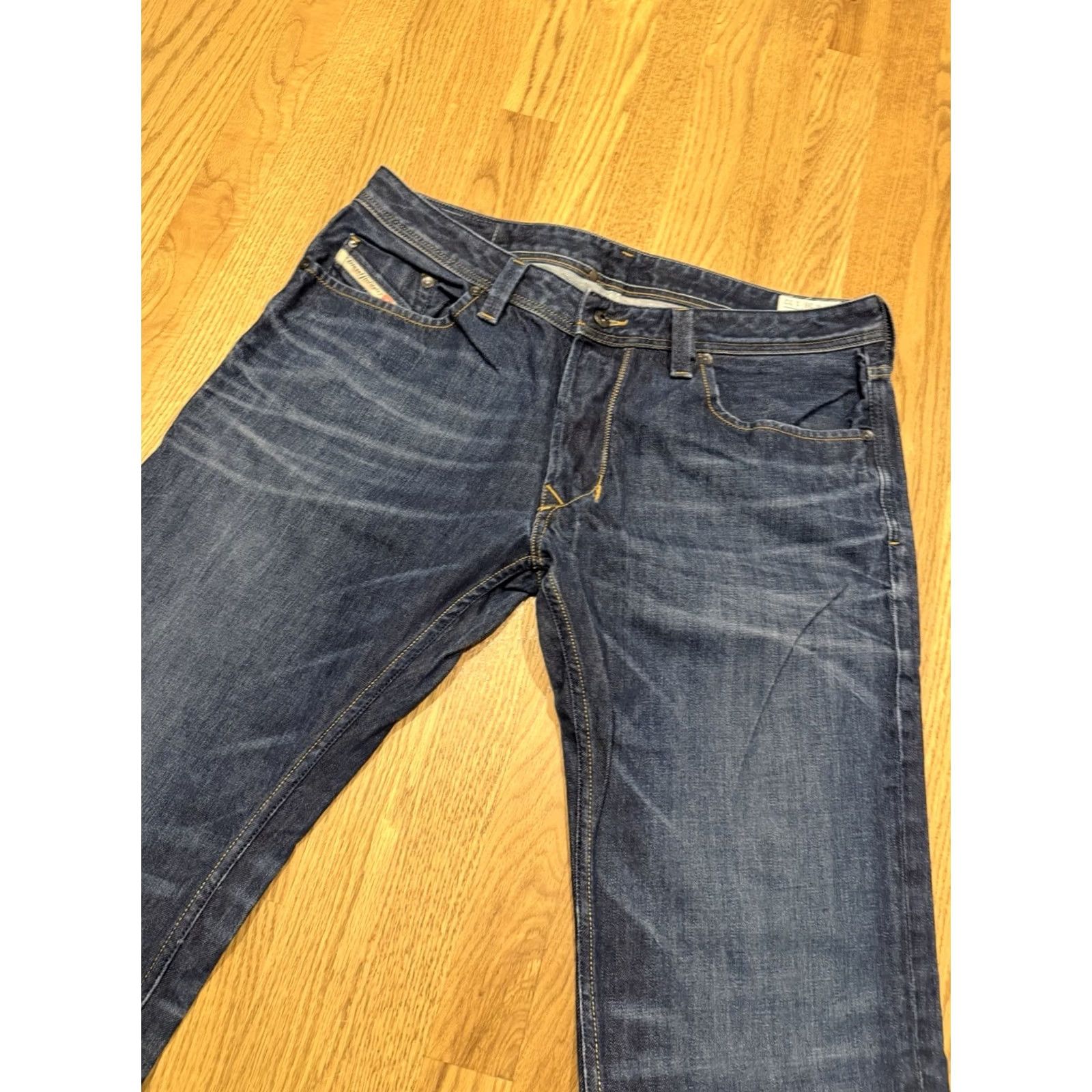 Diesel Diesel Larkee Jeans Mens Size 36x31 Button Fly Denim Blue Straight Regular 36 31 Size US 36 / EU 52 - 4 Thumbnail