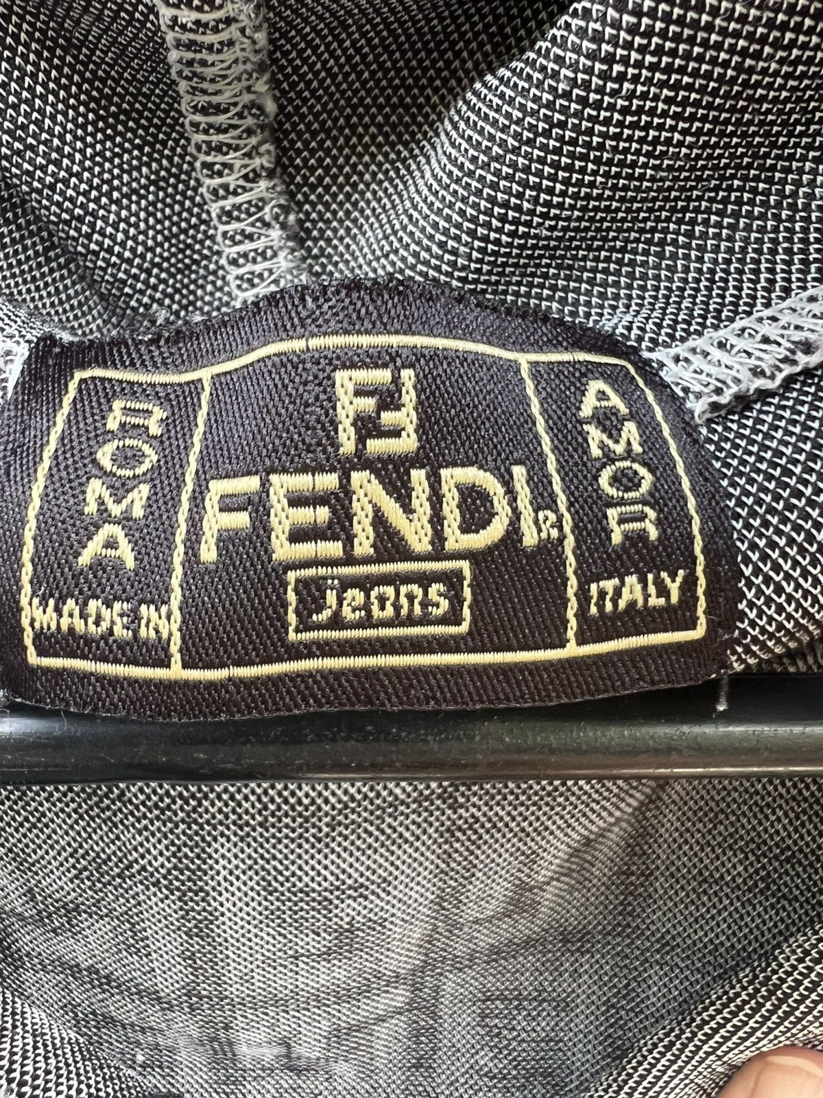 Fendi VINTAGE Fendi Jeans Zucca Monogram Knit Hoodie Half Zip Size US S / EU 44-46 / 1 - 2 Thumbnail