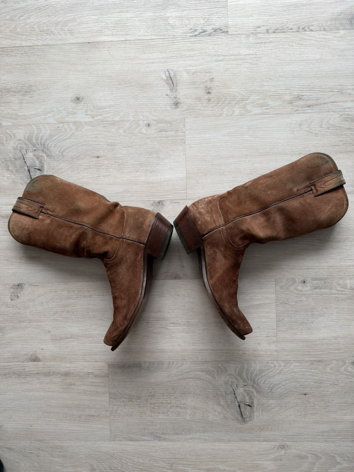 Lucchese Vintage Italian AS 98 Rick Owens Style Leather Cowboy Boots Size US 8 / EU 41 - 9 Thumbnail