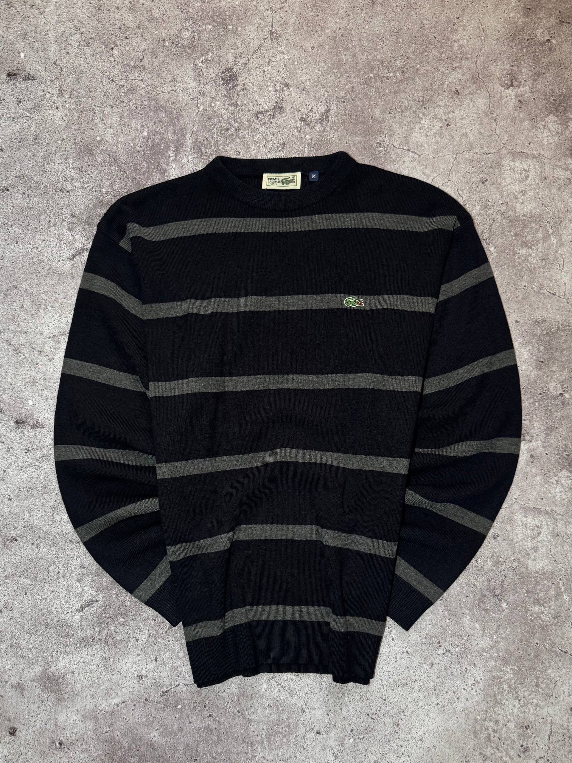 Lacoste Vintage Lacoste Black/Gray Cotton Sweatshirt Streetwear y2k Size US M / EU 48-50 / 2 - 1 Thumbnail