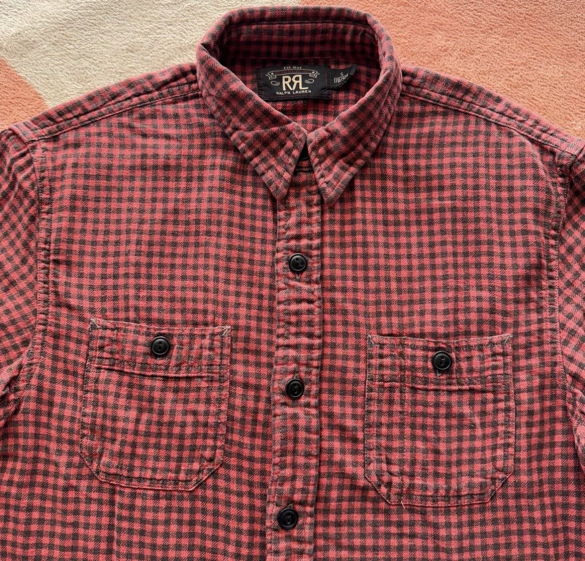 RRL Ralph Lauren RRL Ralph Lauren Double RL Cotton Linen Plaid Shirt K22 Size US S / EU 44-46 / 1 - 2 Thumbnail
