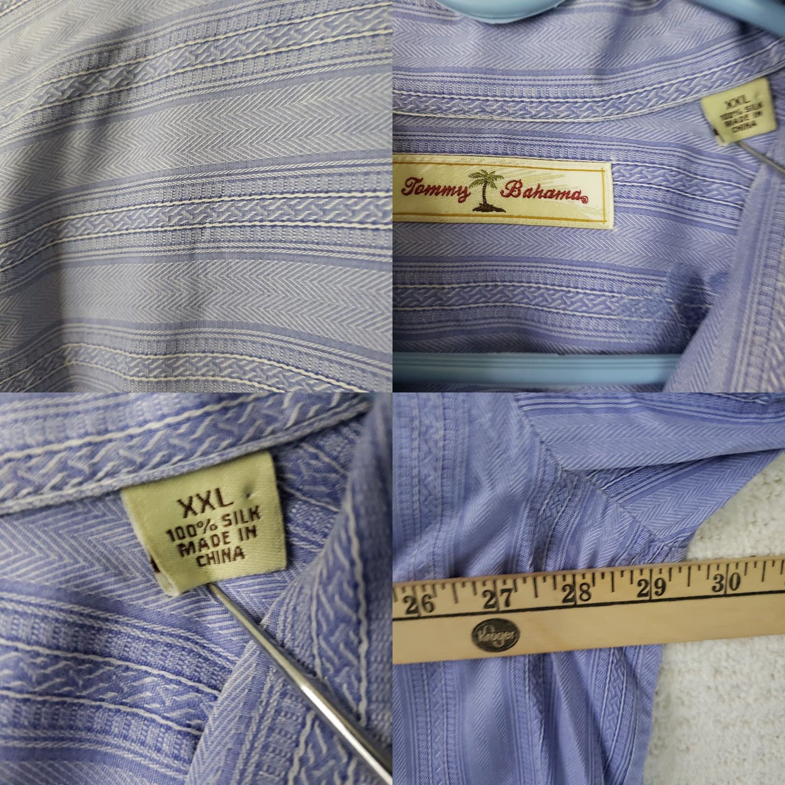 Tommy Bahama Tommy Bahama Silk Button-Down Camp Shirt Blue 2XL Men's Relaxed Regular Short Sleeve Button-Up Size US XXL / EU 58 / 5 - 9 Thumbnail
