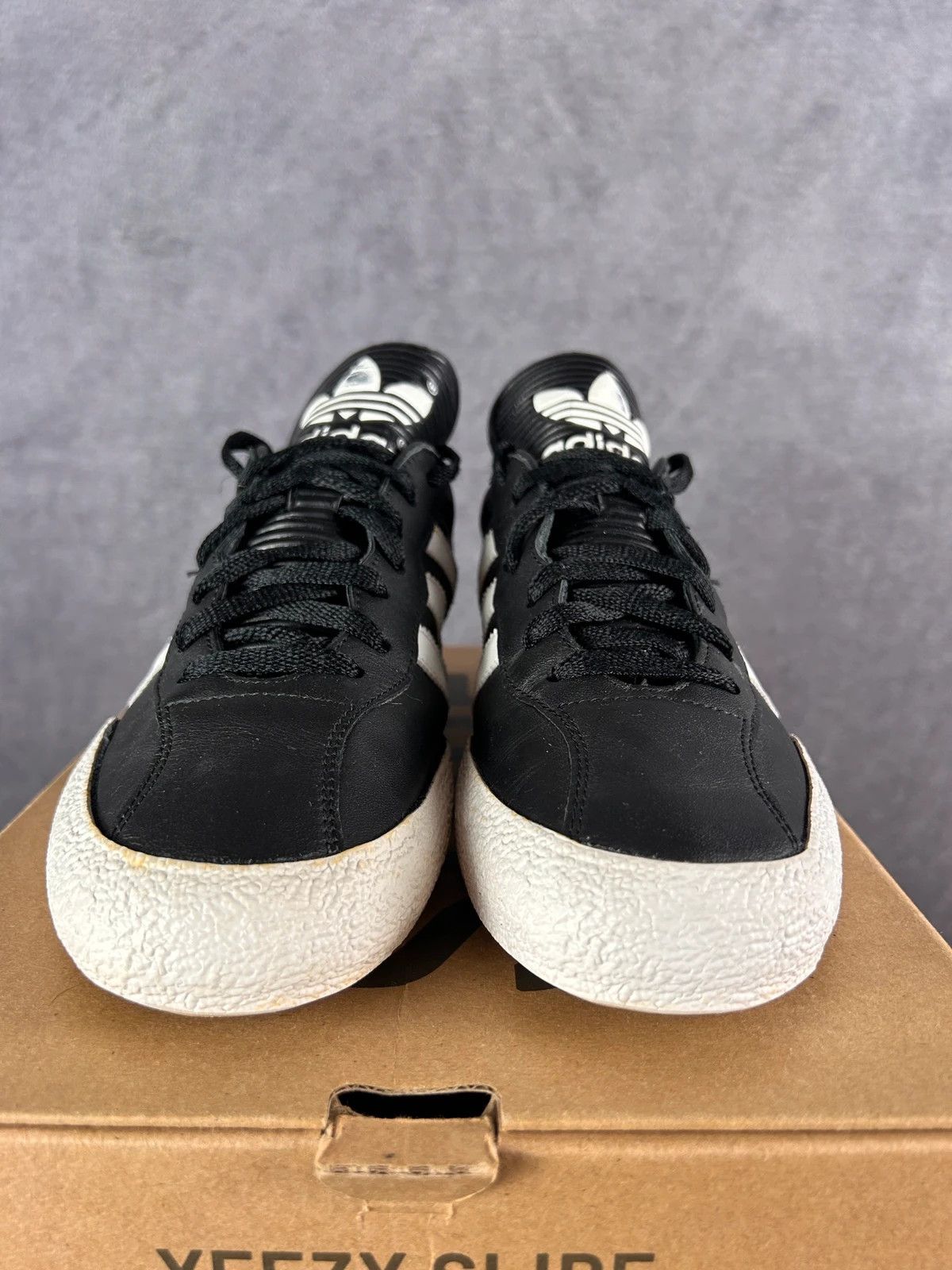 Adidas Adidas Samba black leather sneakers mini logo print Y2K Size US 8.5 / EU 41-42 - 5 Thumbnail