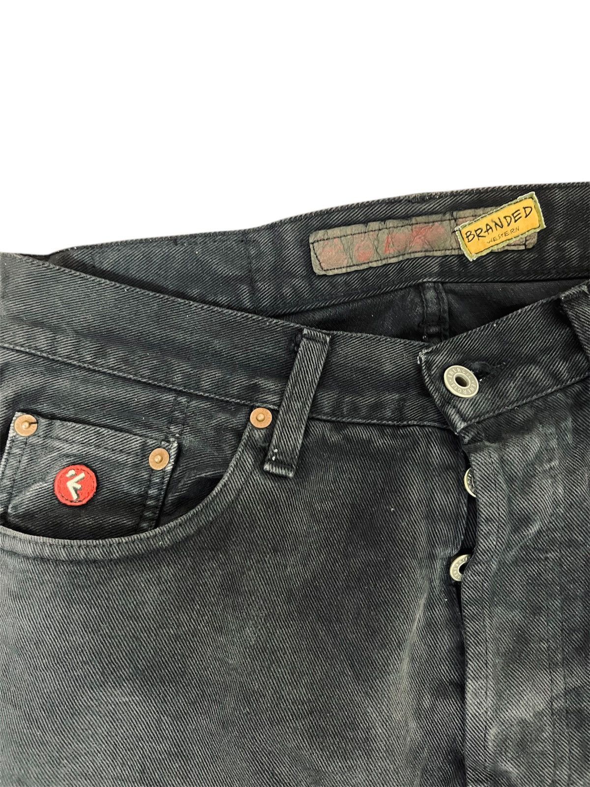 Energie Energie Black Denim Jeans Size US 33 - 2 Thumbnail