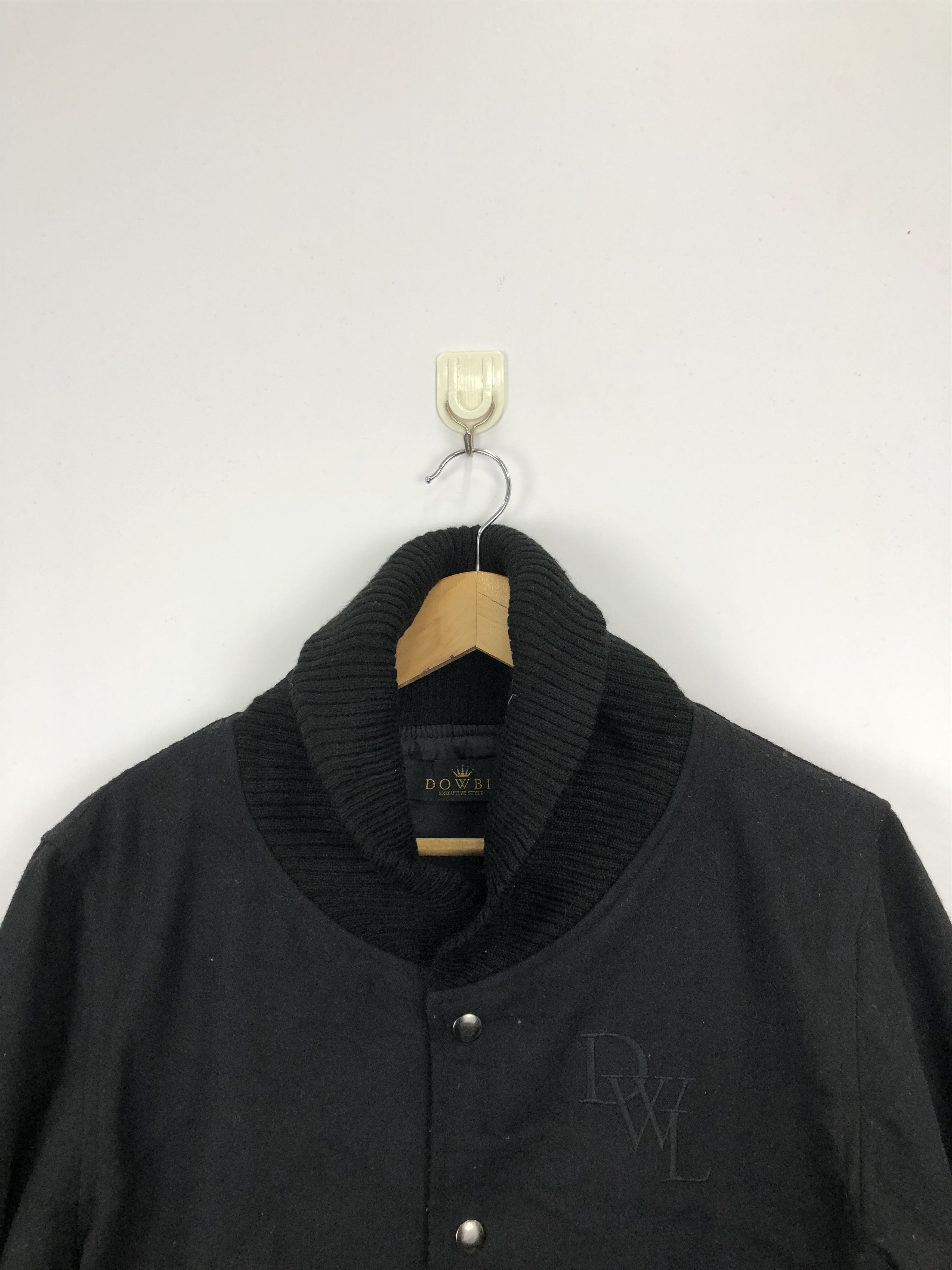 Japanese Brand Vintage 90s Dowbl Wool Varsity Jacket Backprint V0372 Size US M / EU 48-50 / 2 - 2 Thumbnail