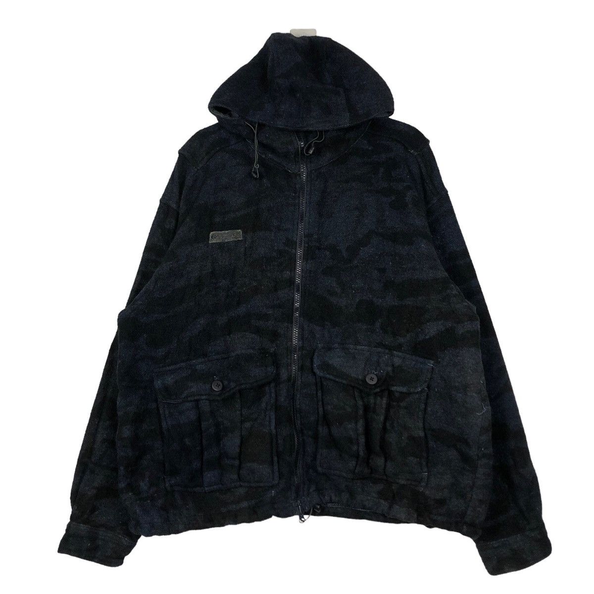 Japanese Brand 🔥Vintage Heavy Jacket Hoodie Columbia Blue Camo Design Size US XL / EU 56 / 4 - 1 Thumbnail