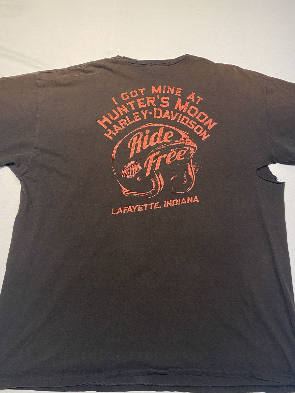 Harley Davidson Vintage Sun Faded Harley Davidson Tshirt Size US XXL / EU 58 / 5 - 7 Thumbnail