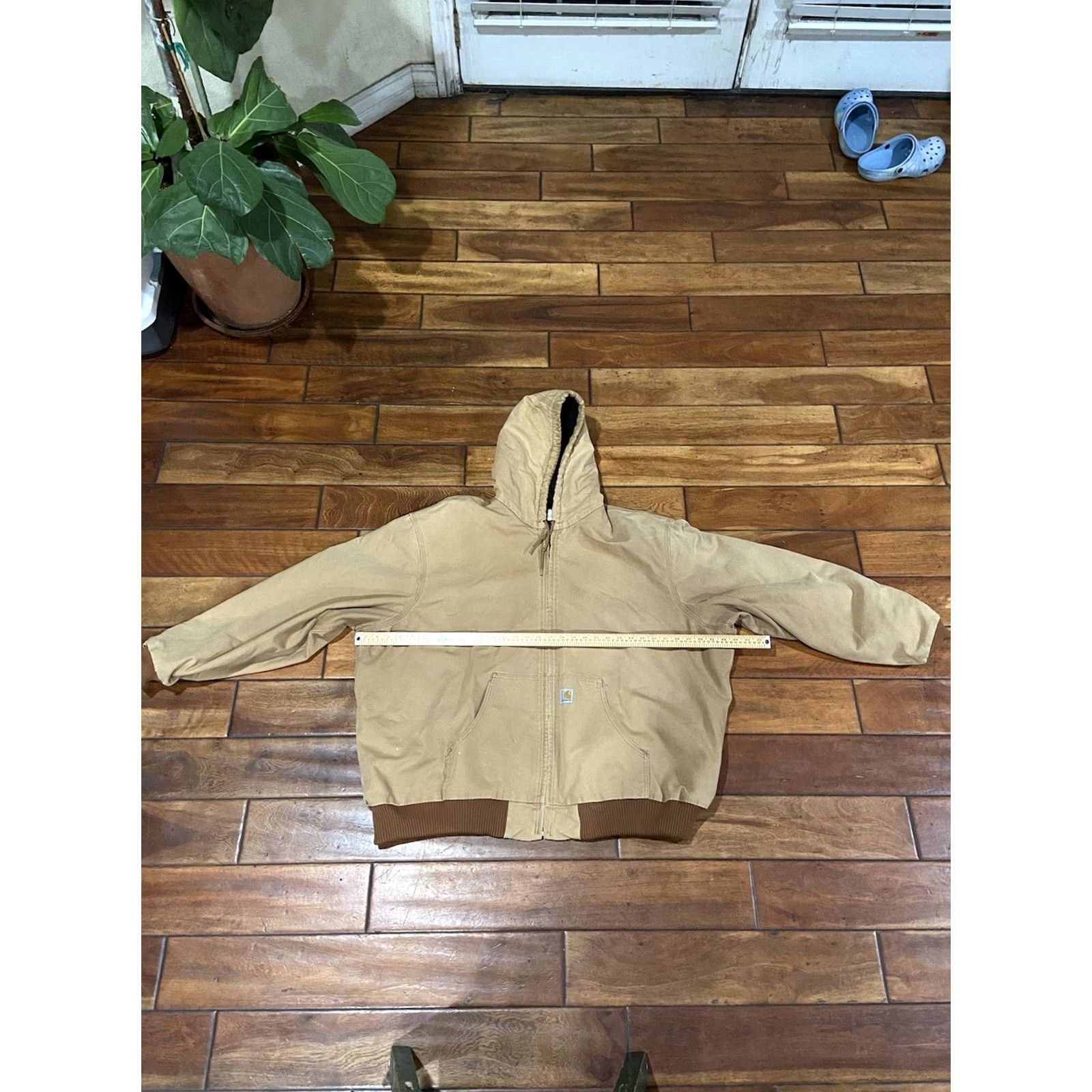 Carhartt VINTAGE Carhartt Jacket Mens XL Brown Loose Fit Firm Duck Lined Quilted Heavy Workwear Size US XL / EU 56 / 4 - 4 Thumbnail