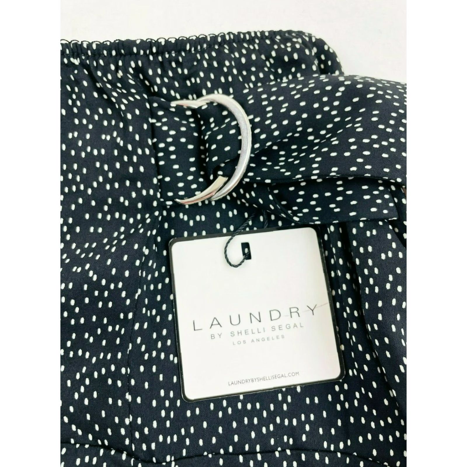 Laundry by Shelli Segal Laundry by Shelli Segal Skirt Women's Large Black White Polka Dots Midi A-Line NWT Free Return Mens? Wait no gender. Size 36" / US 14 / IT 50 - 6 Thumbnail