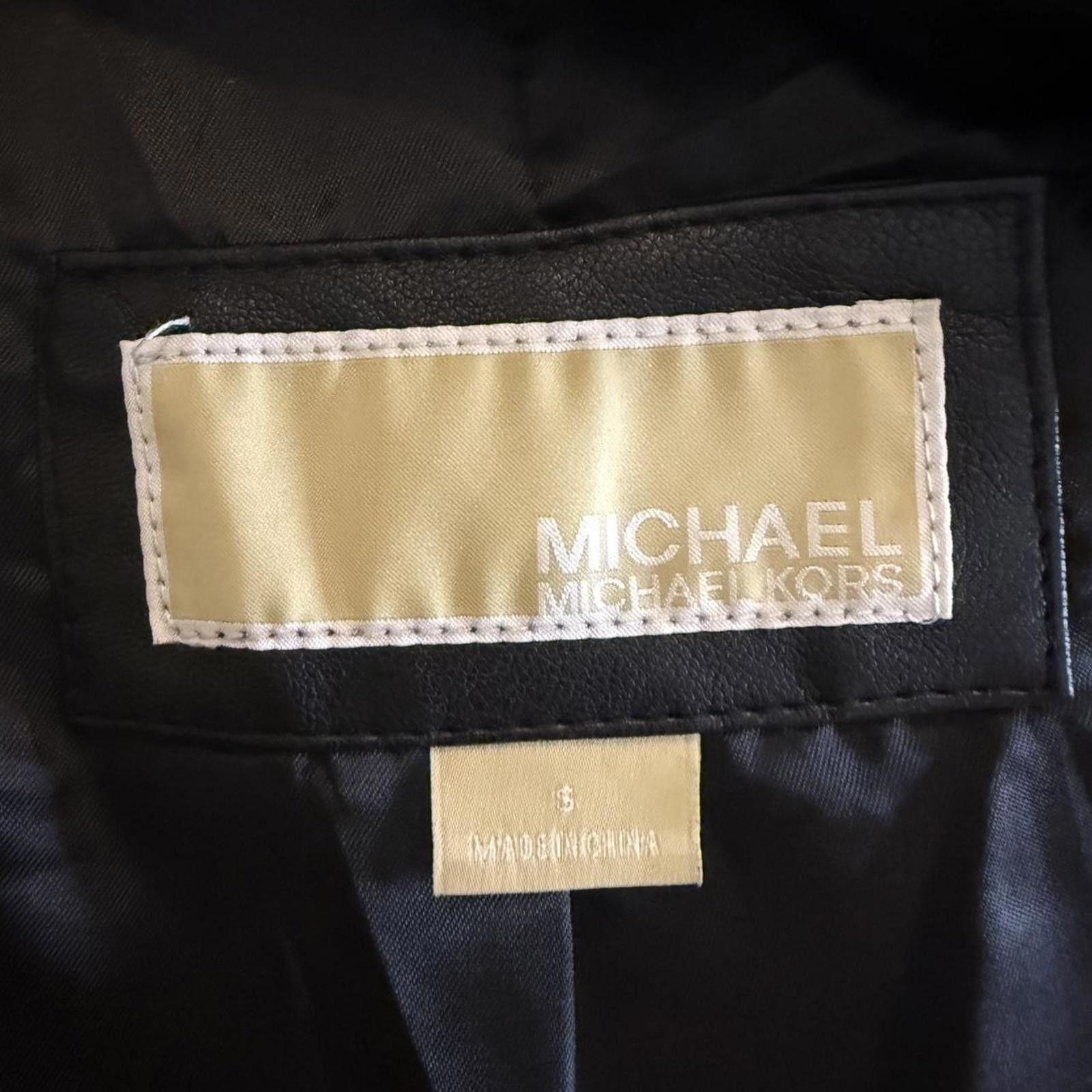 Michael Kors Michael Kors Vegan Leather Moto Jacket Size S Size S / US 4 / IT 40 - 3 Thumbnail