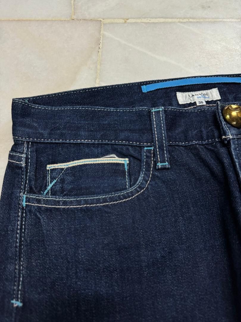 Lanvin 💥SELVEDGE💥LANVIN EN BLEU SELVEDGE DENIM BLUE JEANS INDIGO Size US 29 - 4 Thumbnail