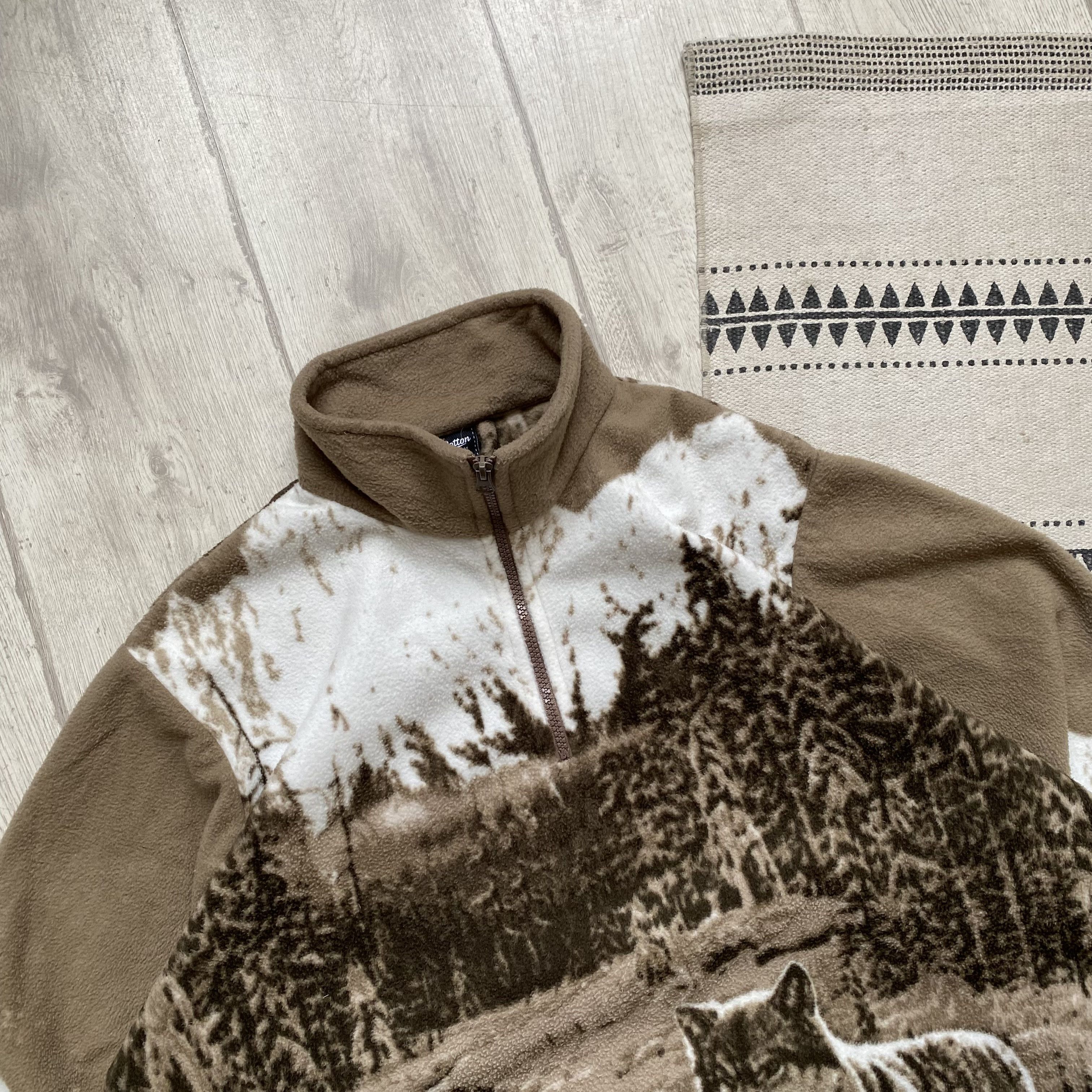 The Mountain 🐺 Vintage Wolf fleece outdoor sweater Supreme vibe Size US L / EU 52-54 / 3 - 2 Thumbnail