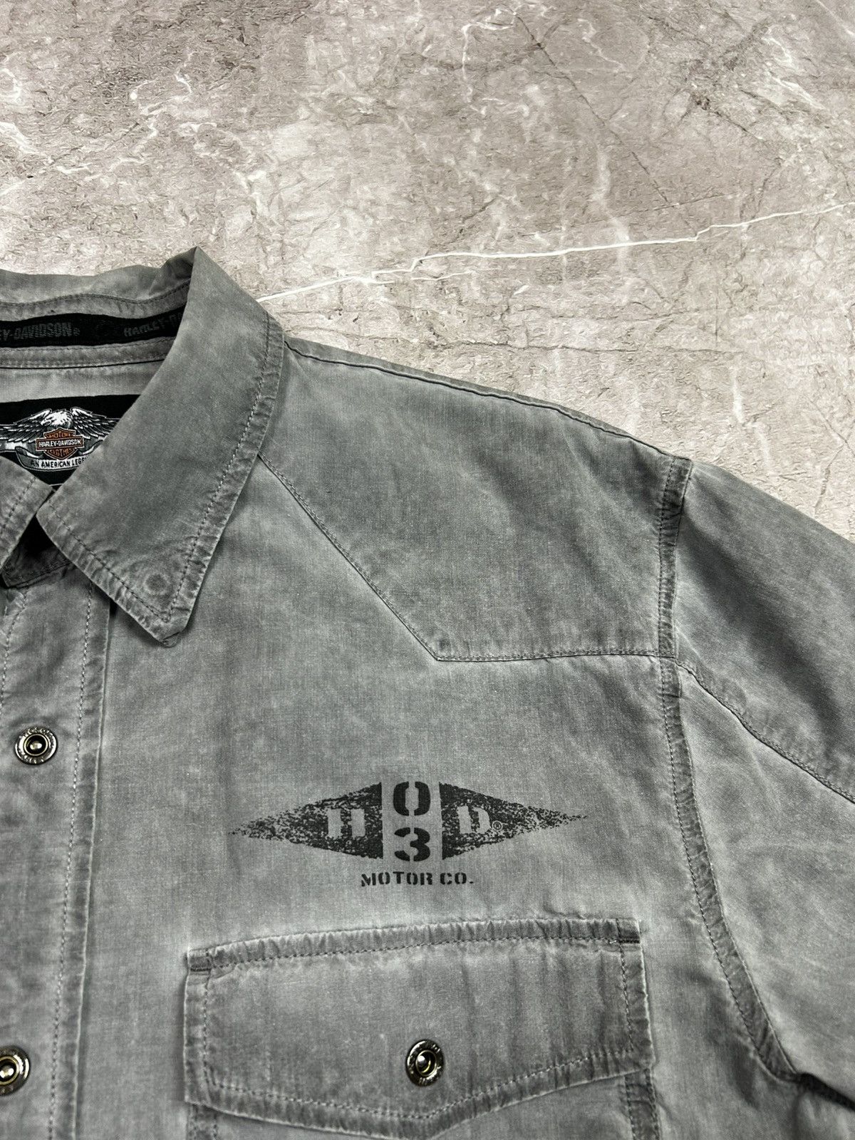 Harley Davidson × Vintage Vintage Harley Davidson button up shirt Size US L / EU 52-54 / 3 - 6 Thumbnail