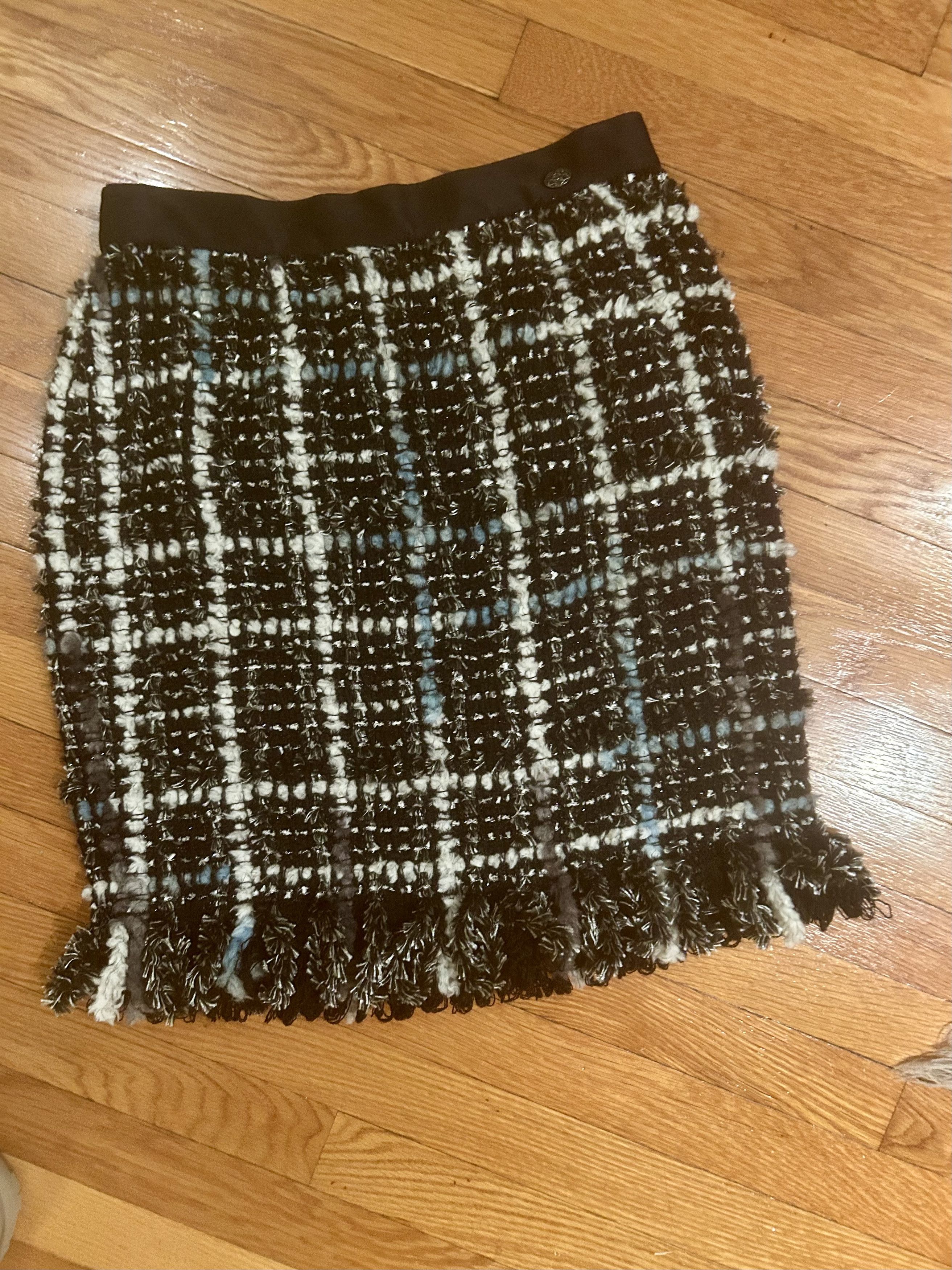 Chanel Chanel Tweet Skirt Size 22" - 3 Thumbnail