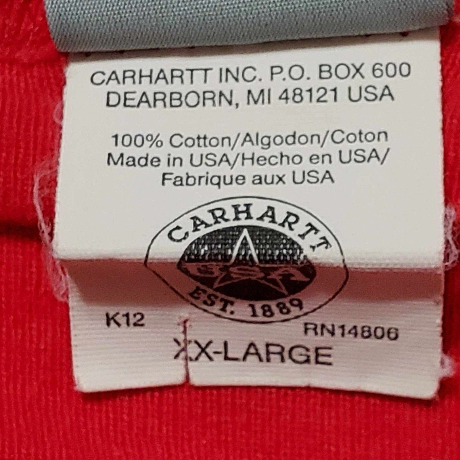 Carhartt Vintage Carhartt Union Suit MUS130 – Red Thermal Drop Seat Size US 36 / EU 52 - 9 Thumbnail