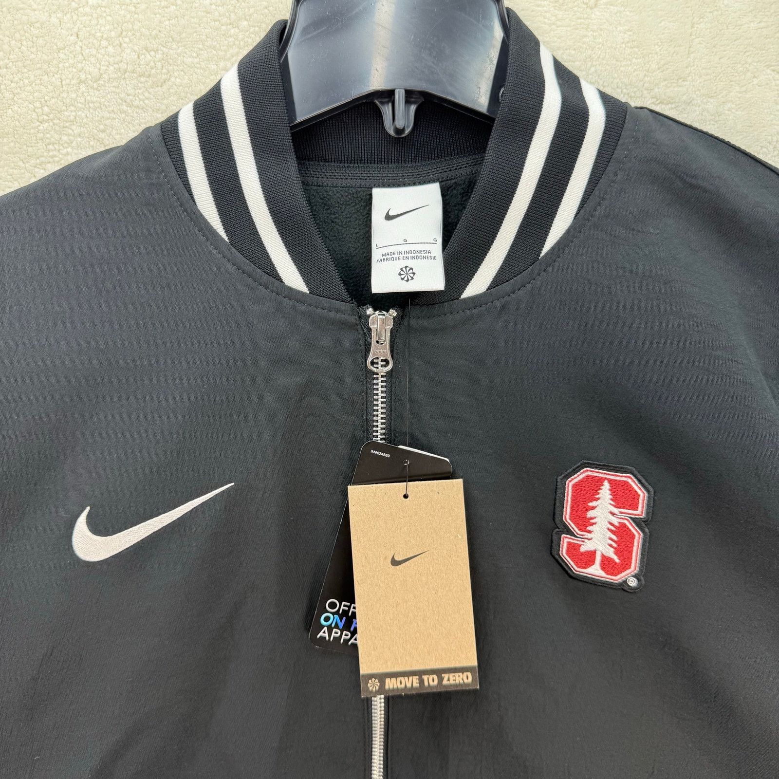 Nike NIKE X STANFORD WOMEN'S LARGE FOOTBALL JACKET QUILTED FLEECE Size L / US 10 / IT 46 - 2 Thumbnail