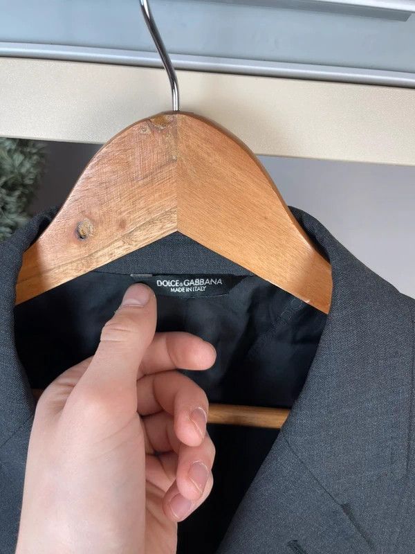 Dolce & Gabbana Dolce & Gabbana Men’s 52 Grey Wool Blazer Suit Jacket Size 52R - 2 Thumbnail