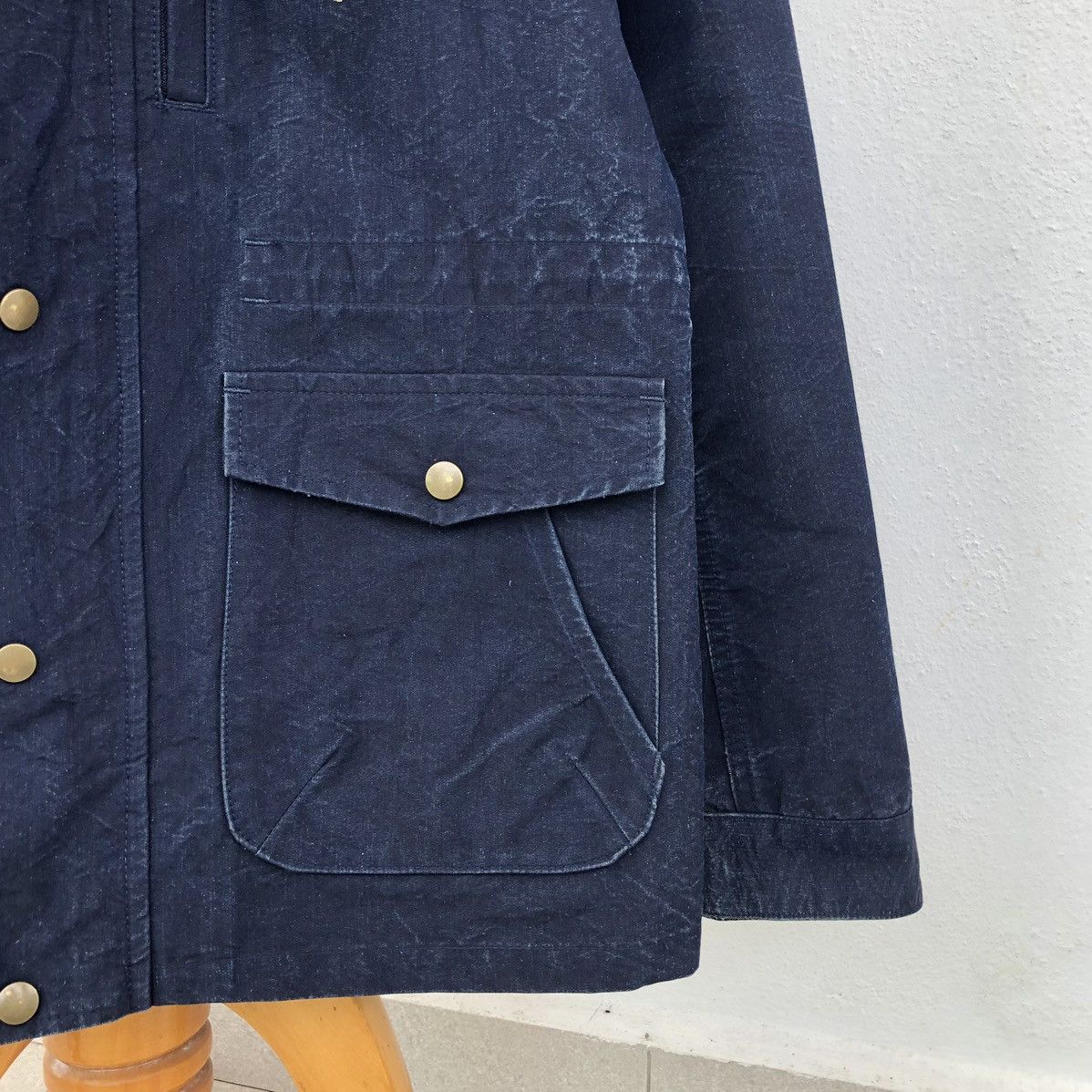 Blue Blue Japan Japan Blue Jeans Indigo Blue Anorak Hooded Parka Jacket Size US M / EU 48-50 / 2 - 11 Thumbnail