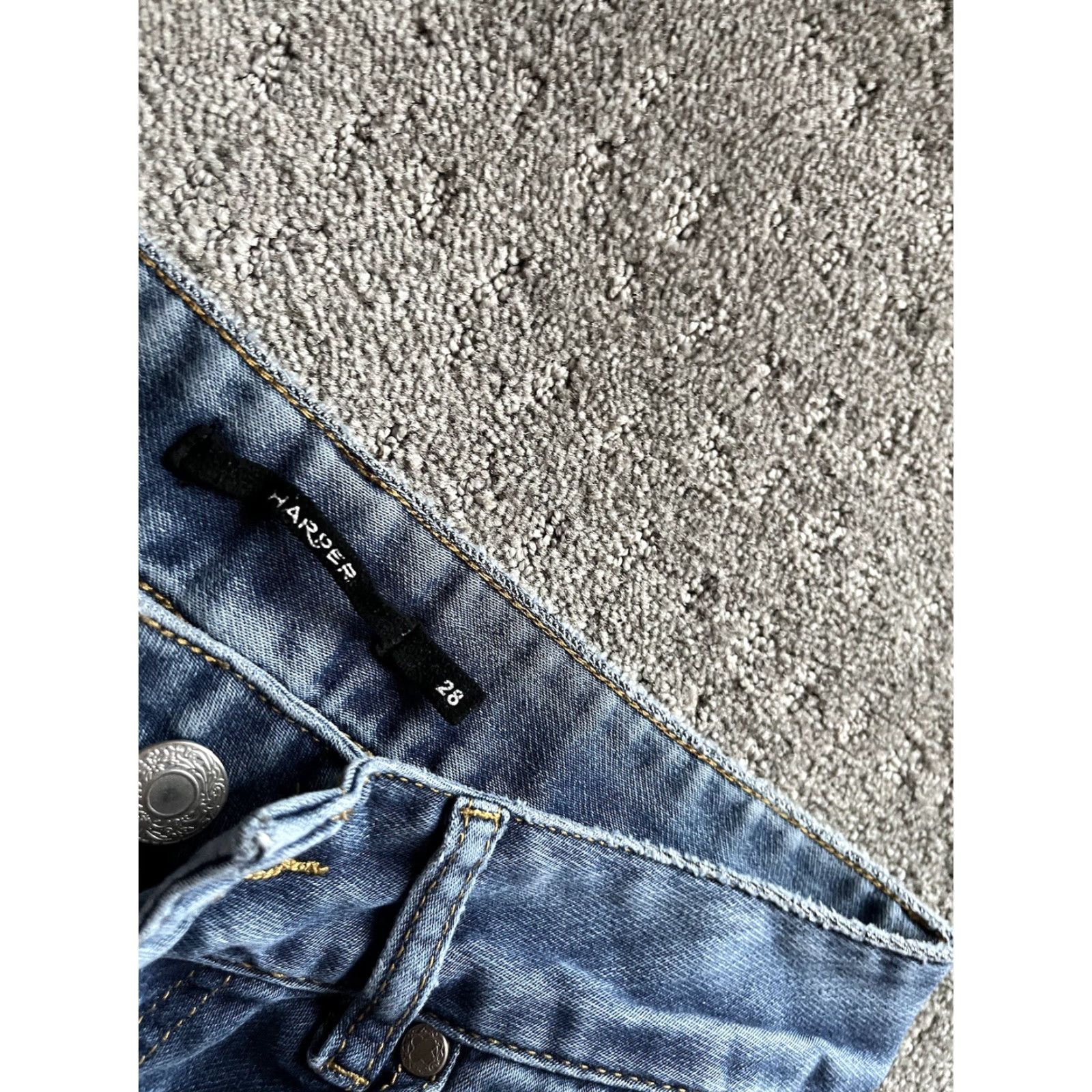 Vintage Harper Jeans Womens 28 Skinny Mid Rise Dark Wash Blue Denim Stretch Size 28" / US 6 / IT 42 - 3 Thumbnail