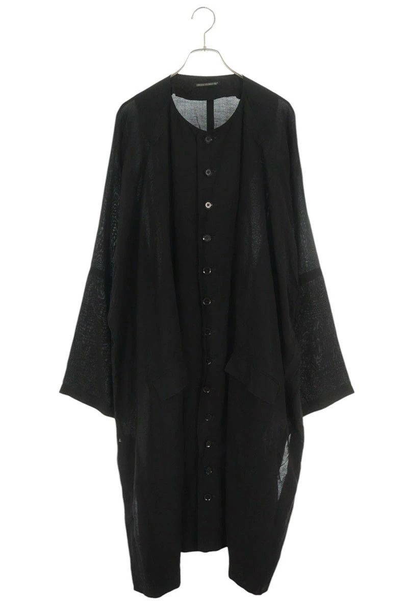 Yohji Yamamoto YOHJI YAMAMOTO POUR HOMME 15SS Collarless Long Sleeve Shirt Size US L / EU 52-54 / 3 - 1 Thumbnail