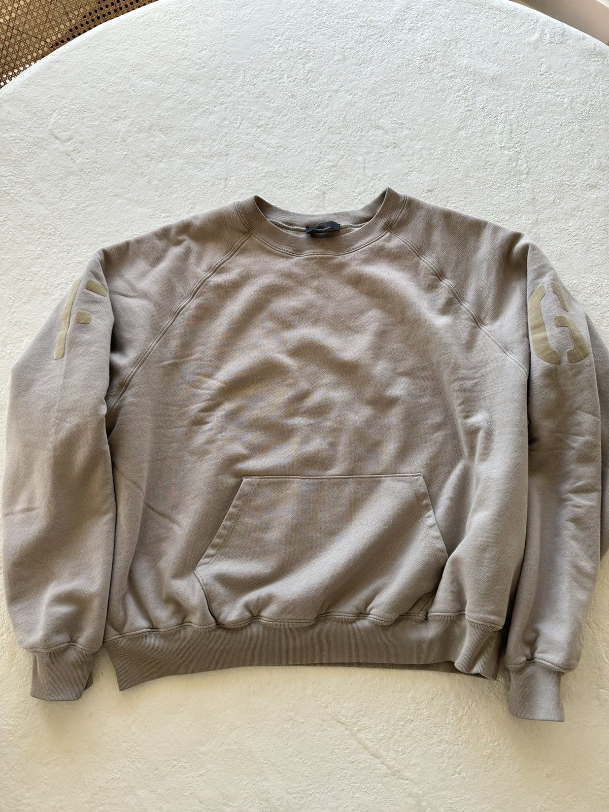 image of Fear Of God 7Th Vintage Paris Sky Size Small Sweater in Tan, Men's