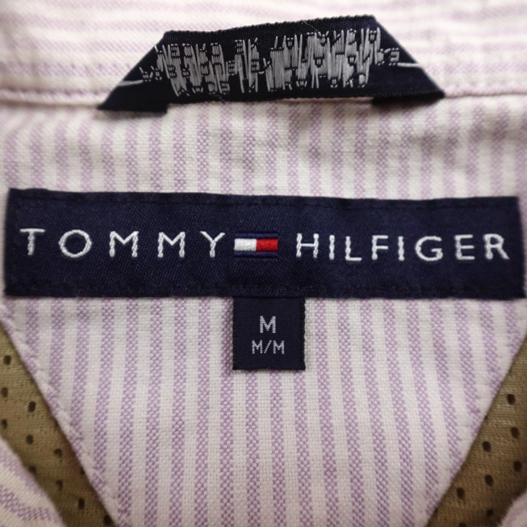 Tommy Hilfiger VINTAGE Tommy Hilfiger Jacket Mens M Beige Crest Logo Zip Chin Strap Bomber Golf Y2K Size US M / EU 48-50 / 2 - 6 Thumbnail