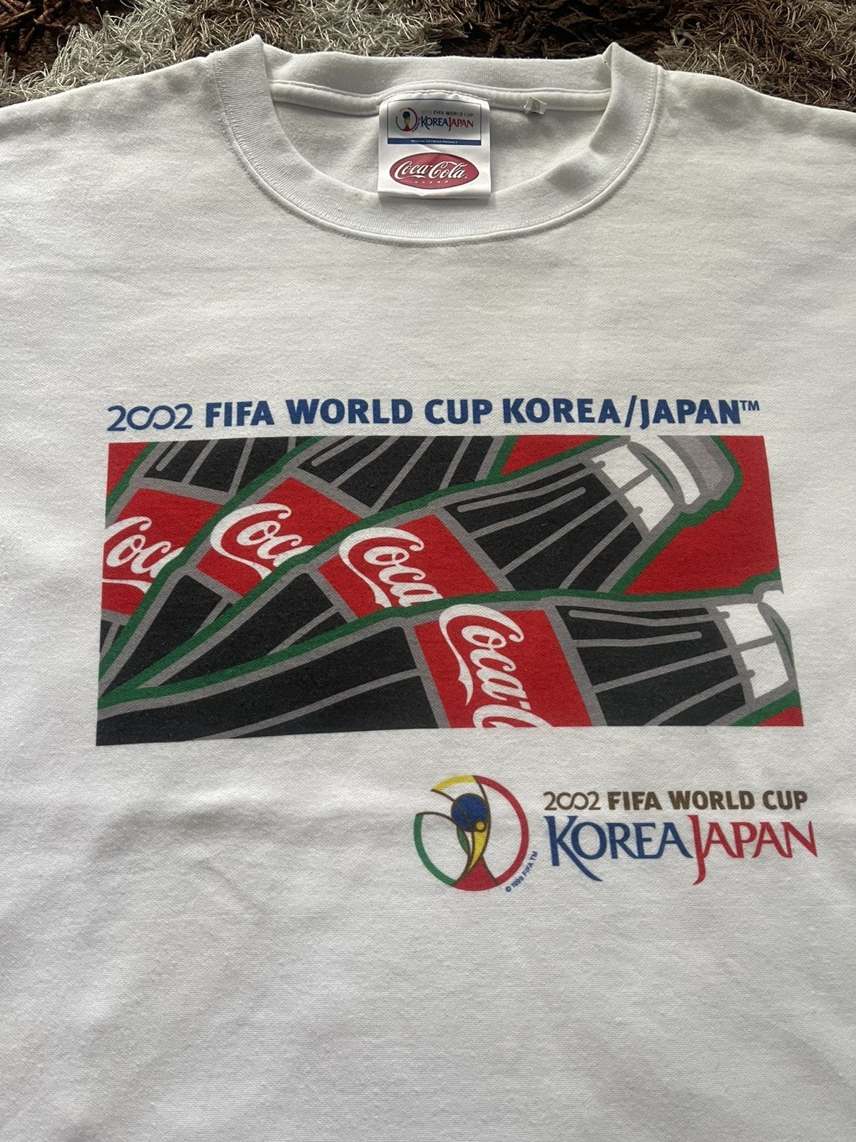 Coca Cola VINTAGE KOREA JAPAN FIFA WORLD CUP TEE Size US M / EU 48-50 / 2 - 2 Thumbnail