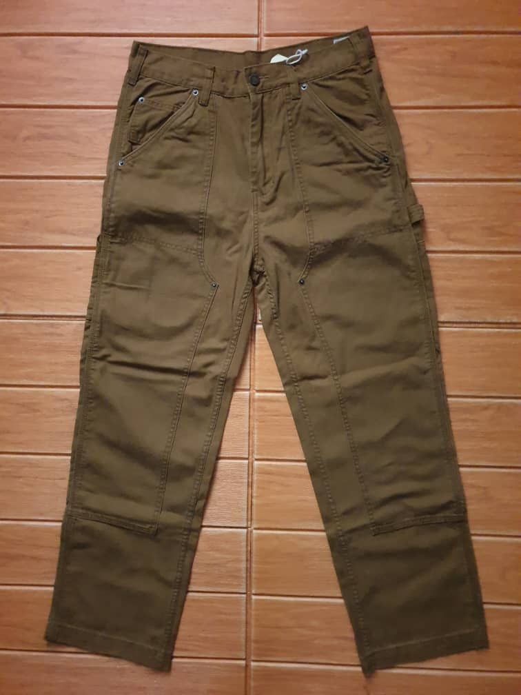 Double knee brown colour carpenter pant