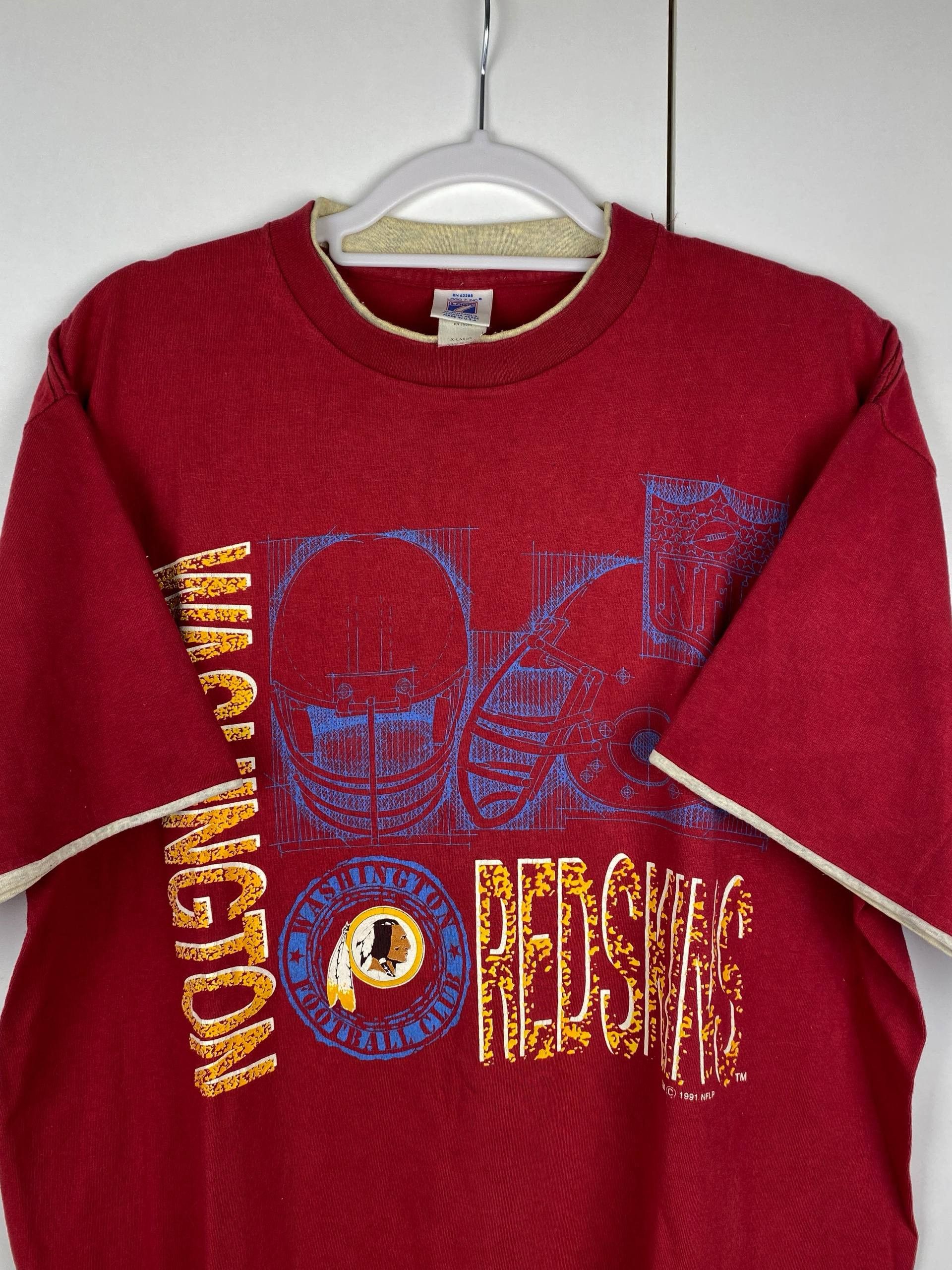 Logo 7 Vintage Washington Redskins 1991 NFL Logo 7 90s Tee Size US XL / EU 56 / 4 - 5 Thumbnail