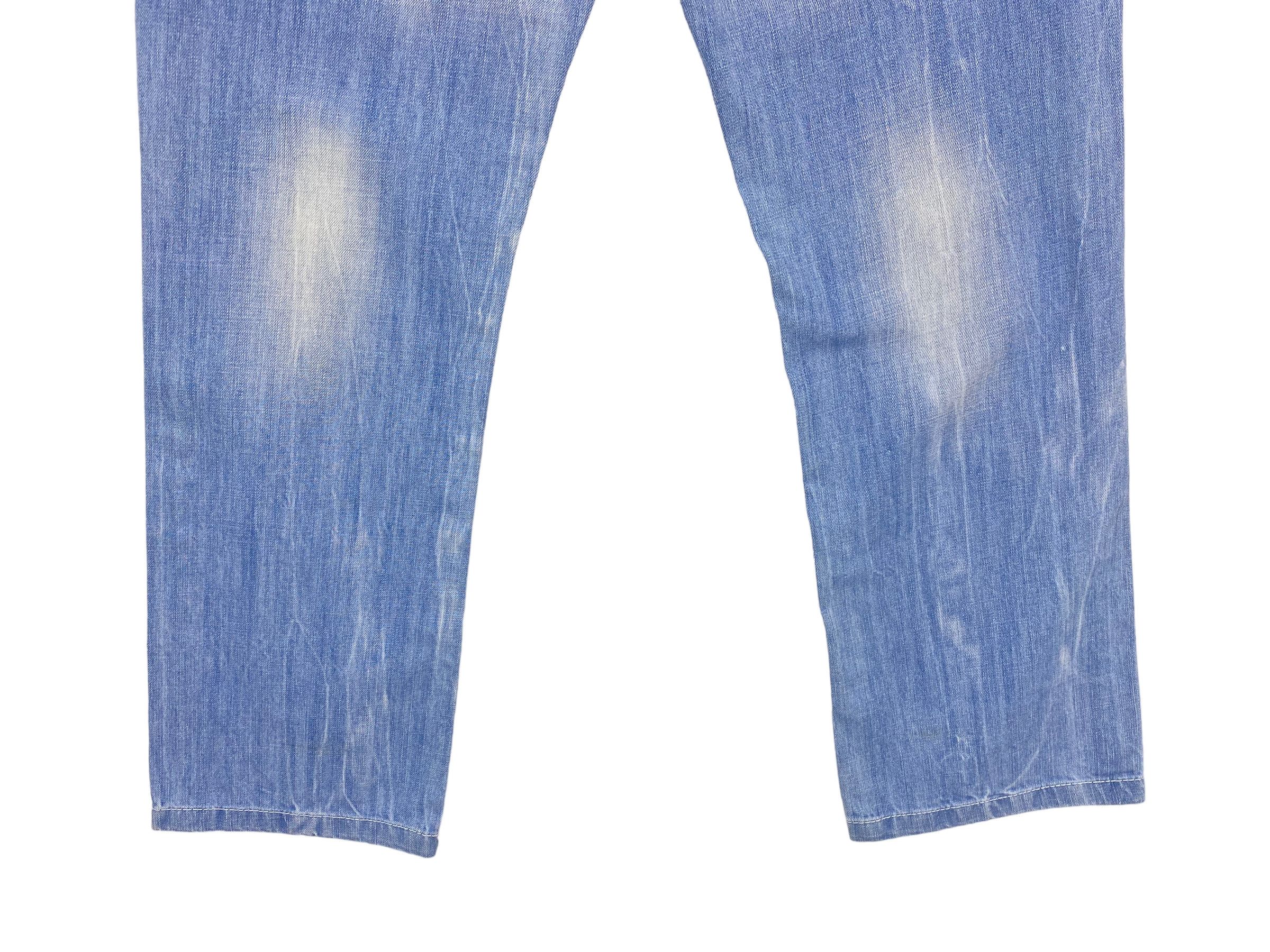 Japanese Brand Dodeca Jeans Light Wash Jeans Tapered Leg Jeans Size US 32 / EU 48 - 8 Thumbnail