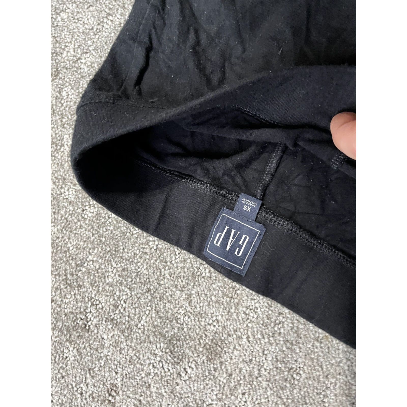 Gap VINTAGE Gap Leggings Sweatpants Women Black Pull On Active Pants XS Size 26" / US 2 / IT 38 - 5 Thumbnail