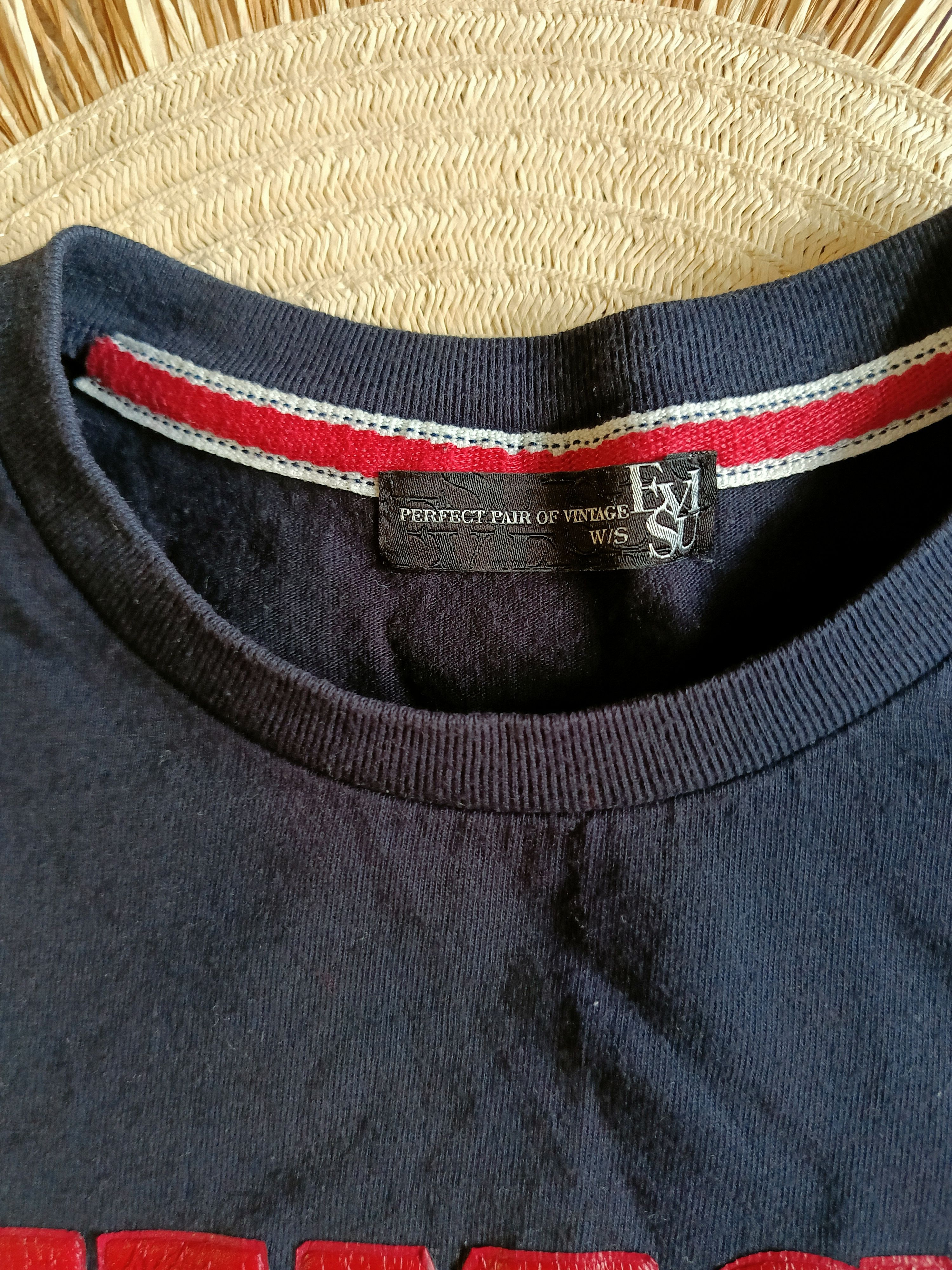 Evisu Navy blue t-shirt Evisu with the logo Size S / US 4 / IT 40 - 4 Thumbnail