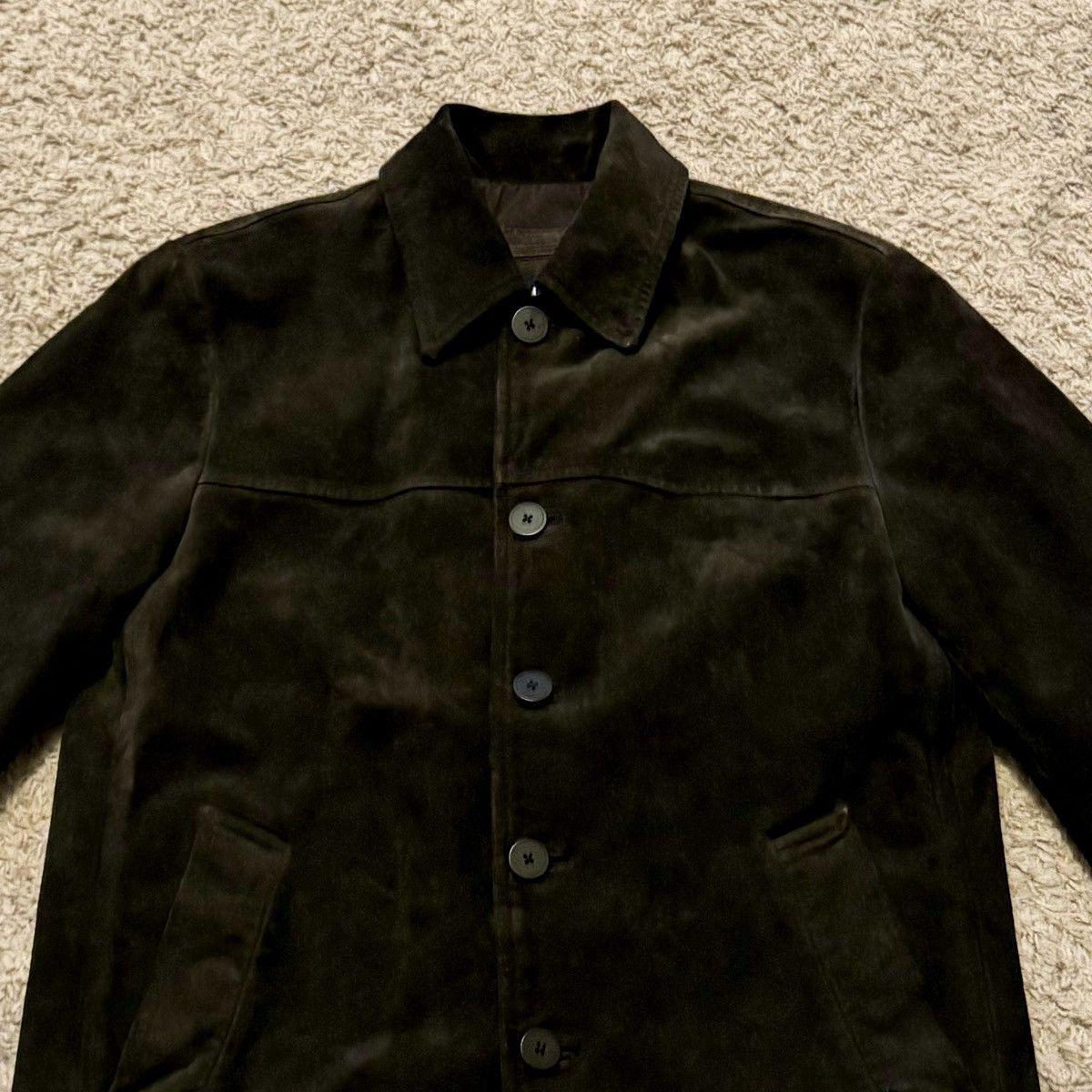 Gap × Vintage VINTAGE BROWN SUEDE LEATHER GAP JACKET! Size US M / EU 48-50 / 2 - 3 Thumbnail