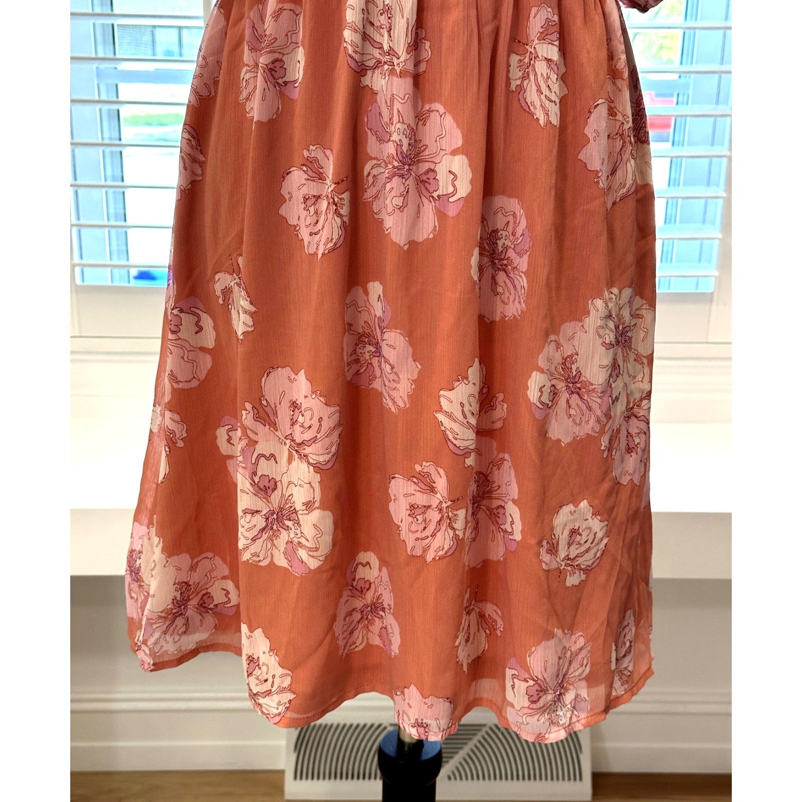 Other Collective Concepts Pink Floral Open Back Mini Dress M NWOT Size M / US 6-8 / IT 42-44 - 3 Thumbnail