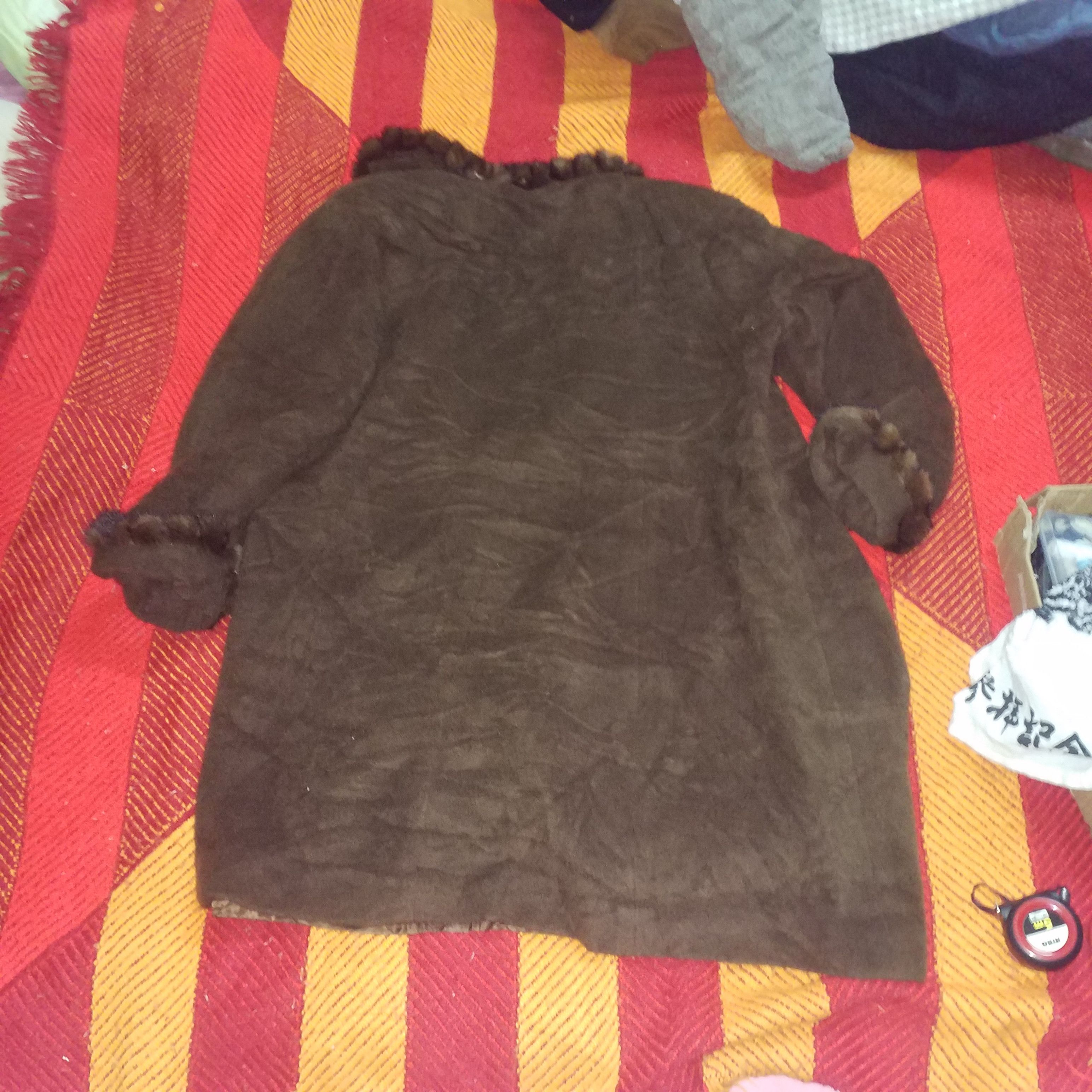 Japanese Brand WINTER LONG COAT JACKER MINK FUR PIT 23 Size XXL / US 16-18 / IT 52-54 - 7 Thumbnail