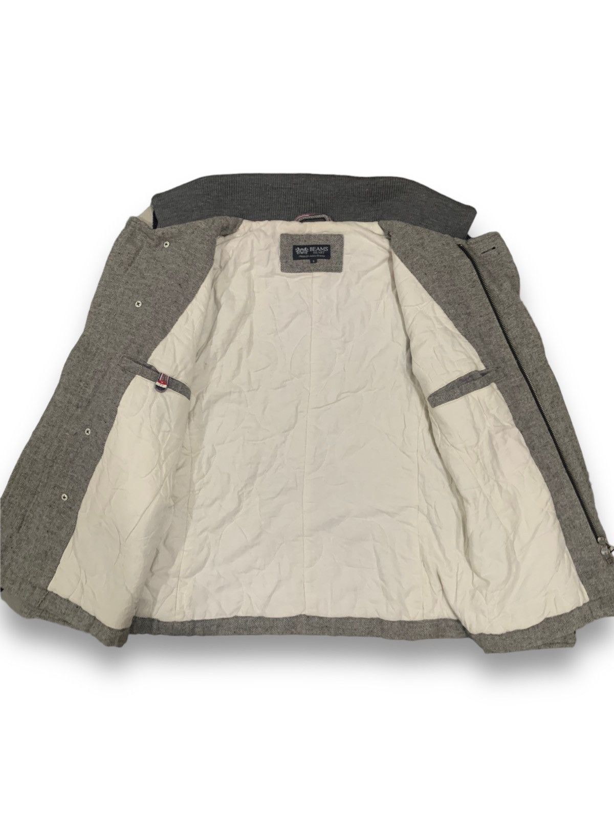 Beams Plus Japanese Beams Heart Wool Blend Herringbone Pattern Jacket Size US S / EU 44-46 / 1 - 3 Thumbnail