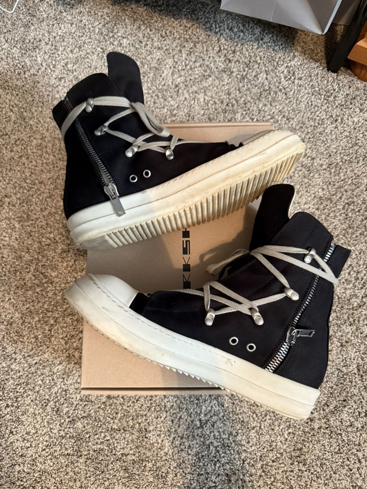 Rick Owens × Rick Owens Drkshdw Rick Owens Drkshdw Hexagram Ramones Size US 9 / EU 42 - 2 Thumbnail