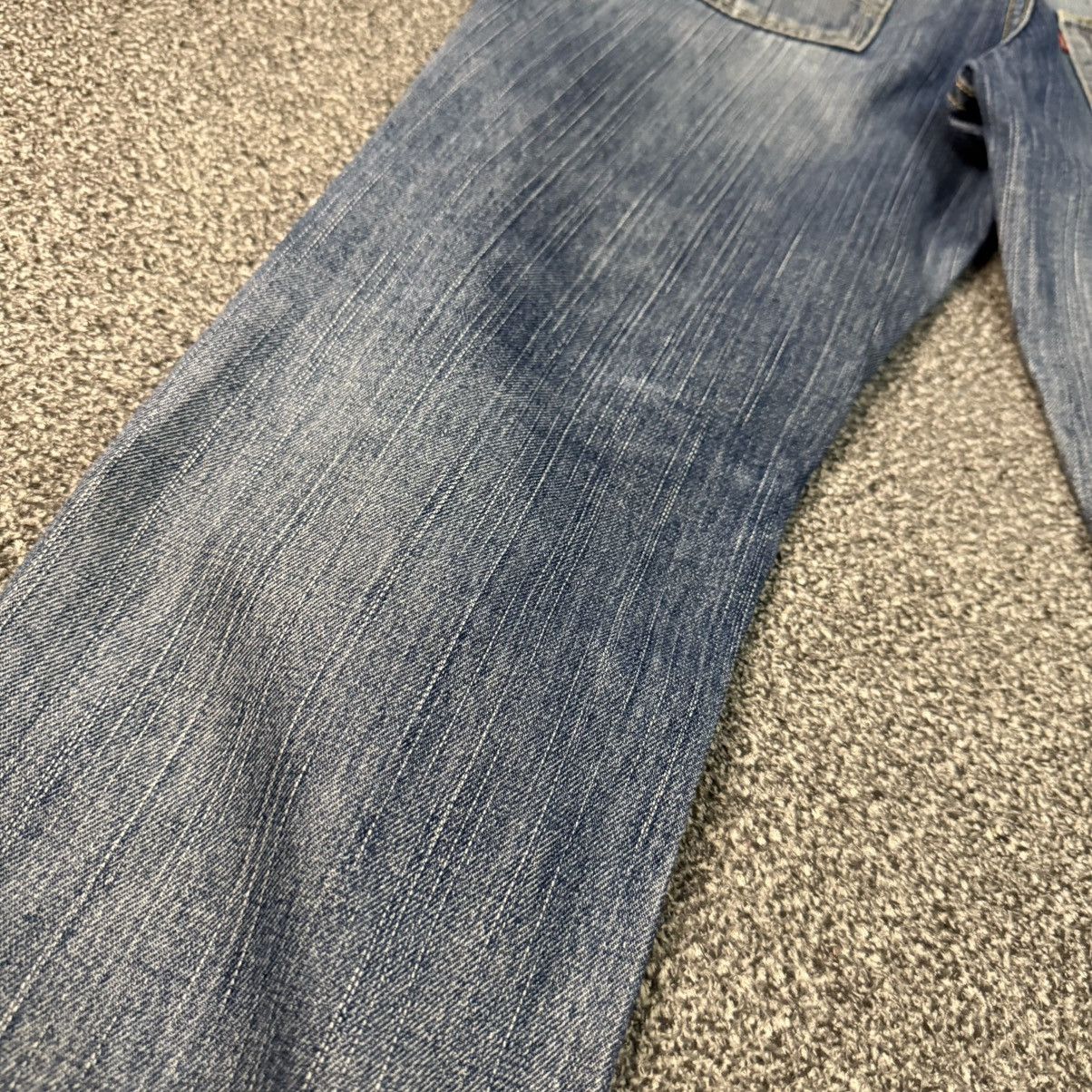 Beauty Beast 🔥🇯🇵 Japanese Distressed Levis 522 Slim Thrashed Pant Size 32" / US 10 / IT 46 - 3 Thumbnail