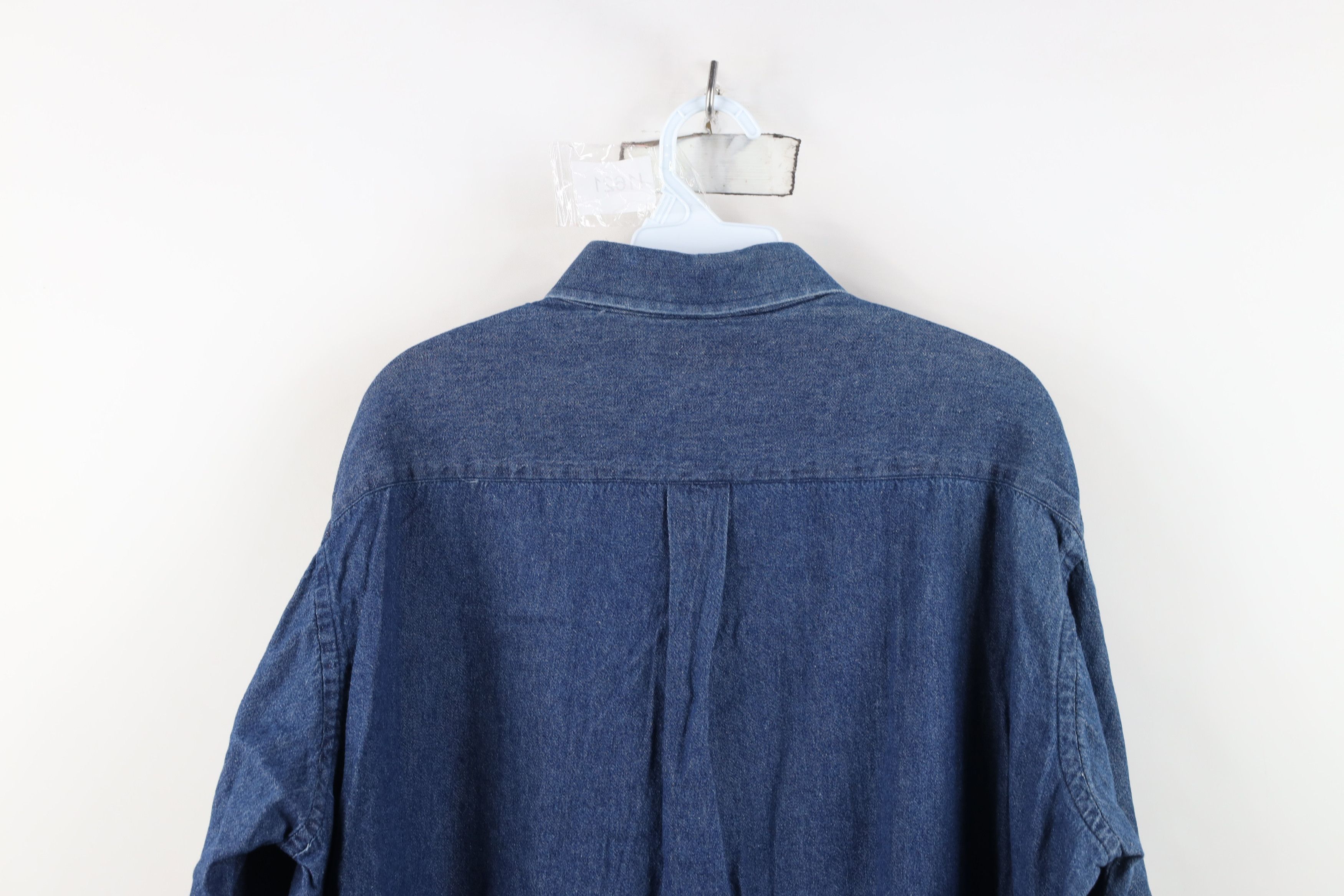 Vintage Vintage 90s Easy Access Conceal Carry Denim Button Shirt USA Size US L / EU 52-54 / 3 - 10 Thumbnail