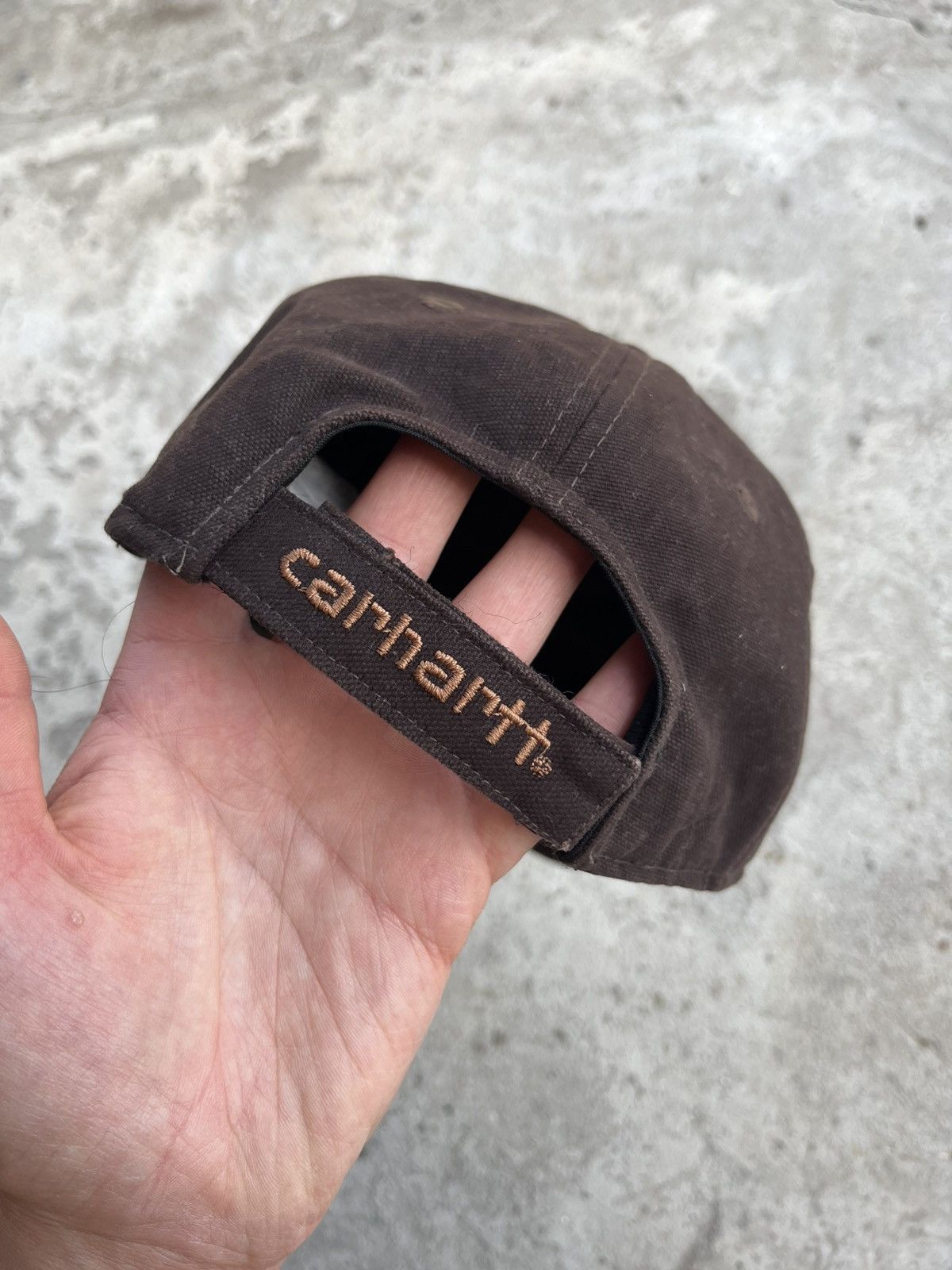 Carhartt Vintage Carhartt Brown Five Panel Streetwear Cap Hat Y2K Size ONE SIZE - 4 Thumbnail