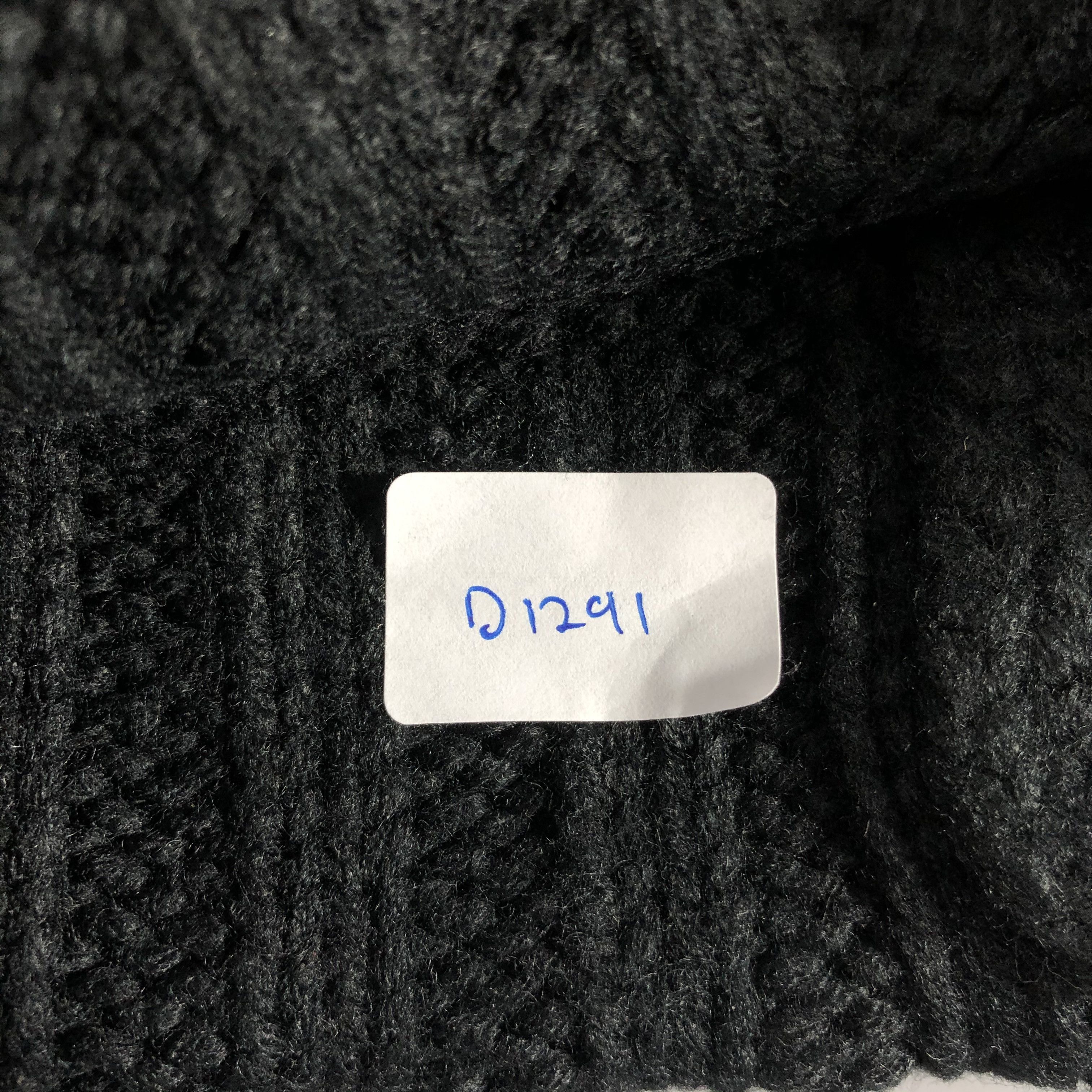 Japanese Brand × Vintage Japanese Brand Cable Knit Black Beanie Snow Cap -D1291 Size ONE SIZE - 6 Thumbnail