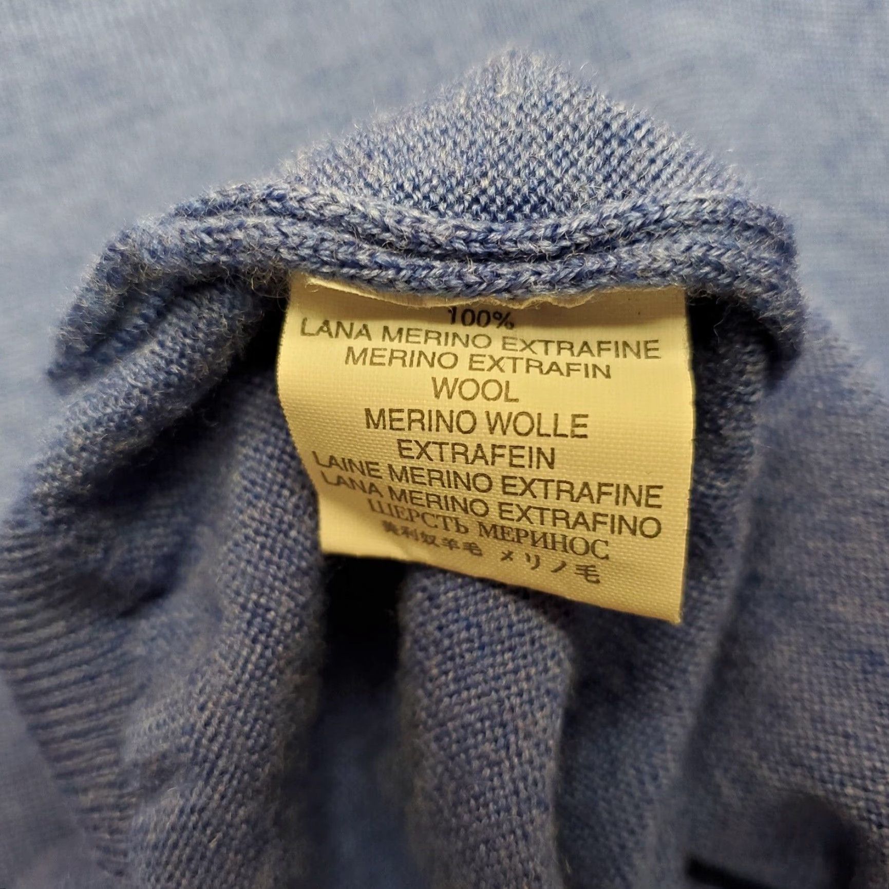 Vintage VINTAGE Gioferrari Sweater Mens 2XL Blue 100% Extra Fine Merino Wool V-Neck Casual Wool Knit Long Sleeve Mens Swing Size US XXL / EU 58 / 5 - 6 Thumbnail