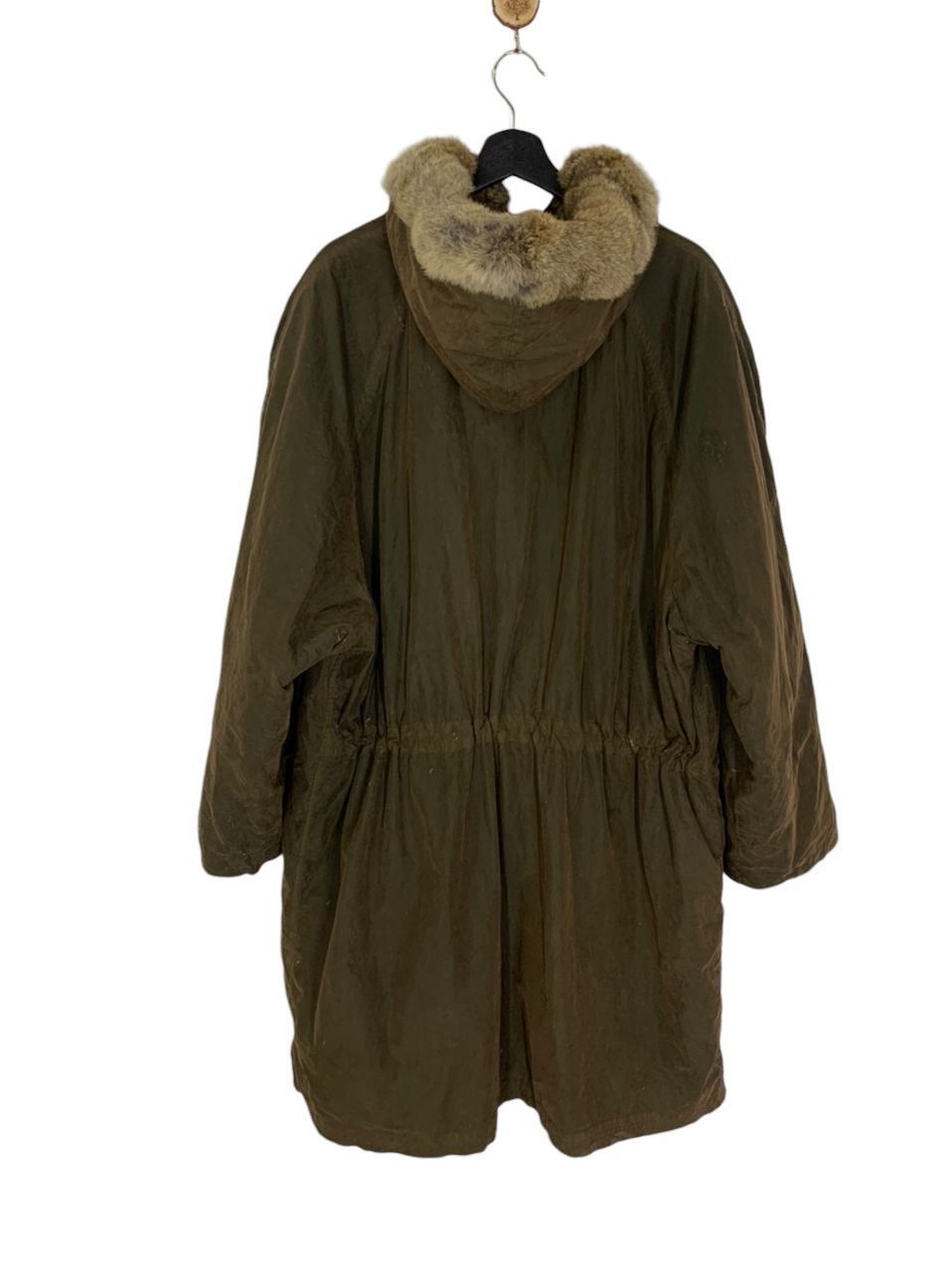 C.P. Company Archive Norge Waxed Puffer Lining Rabbit Fur Hoodie Size US XL / EU 56 / 4 - 2 Thumbnail
