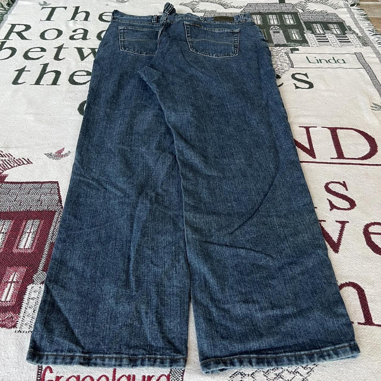 Lee × Vintage Vintage Y2K/2000s Baggy Grunge Dark Wash Denim Jeans! Size US 42 / EU 58 - 4 Thumbnail