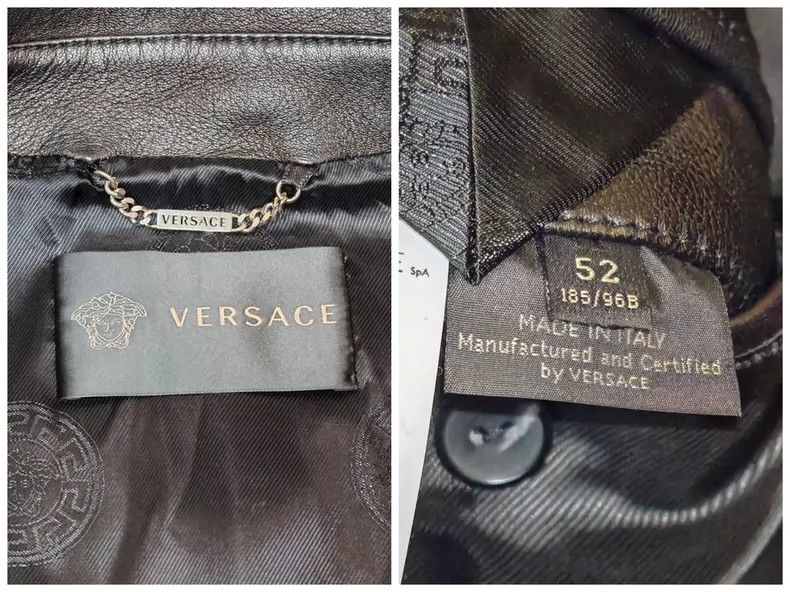 Versace Versace Nappa sheepskin fashion leather jacket jacket Size XXL / US 16-18 / IT 52-54 - 5 Thumbnail