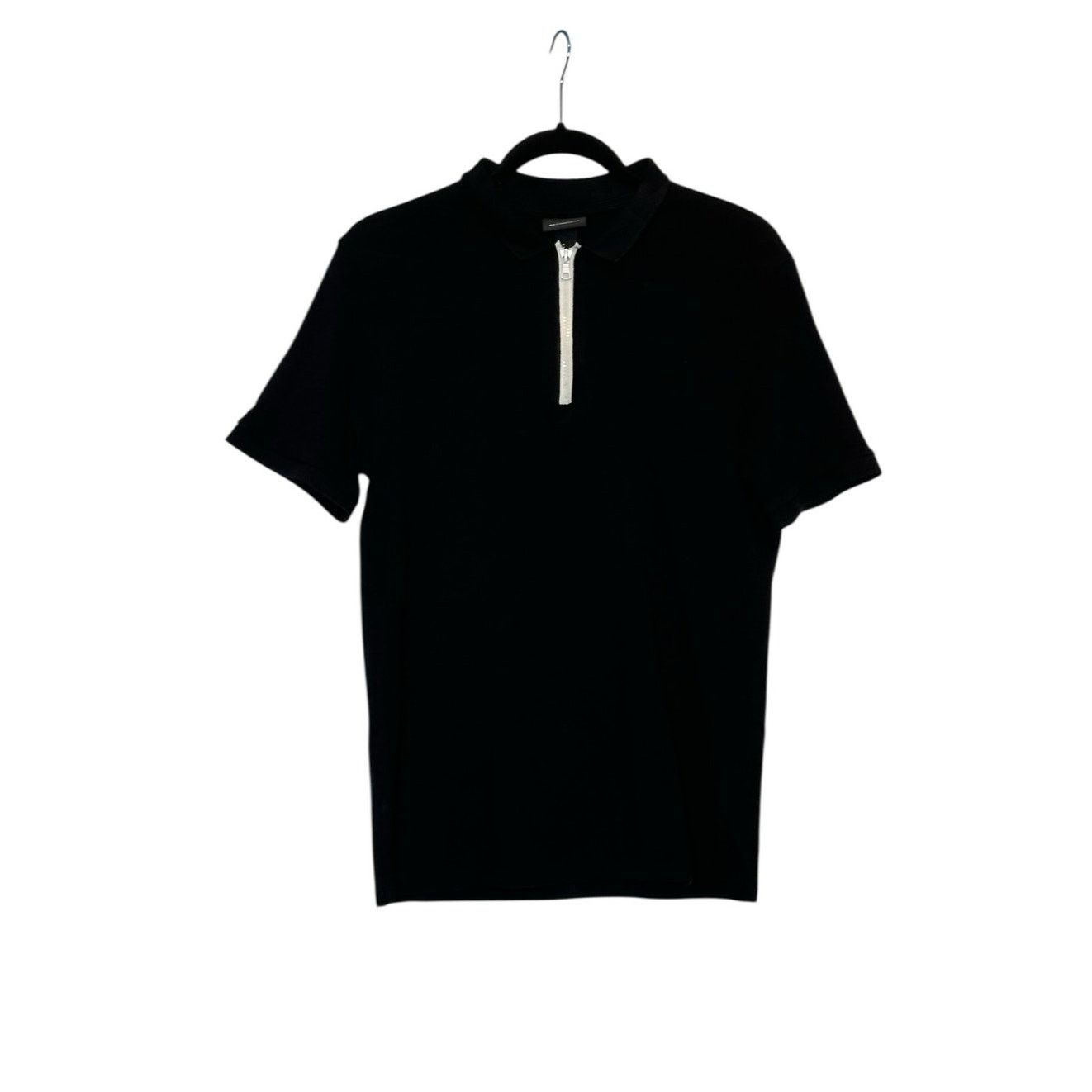 H&M H&M Conscious black short sleeves zipper polo shirt size M Size US M / EU 48-50 / 2 - 8 Thumbnail