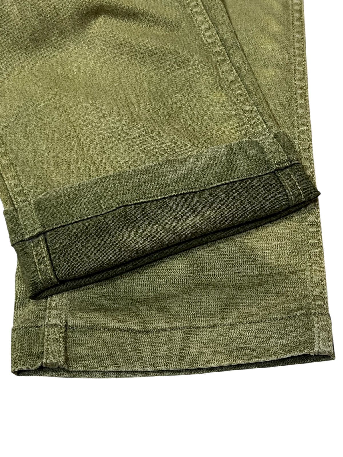 Toyo Enterprises sick🔥Vintage JOHNBULL green army faded baker cargo pants Size US 35 - 14 Thumbnail