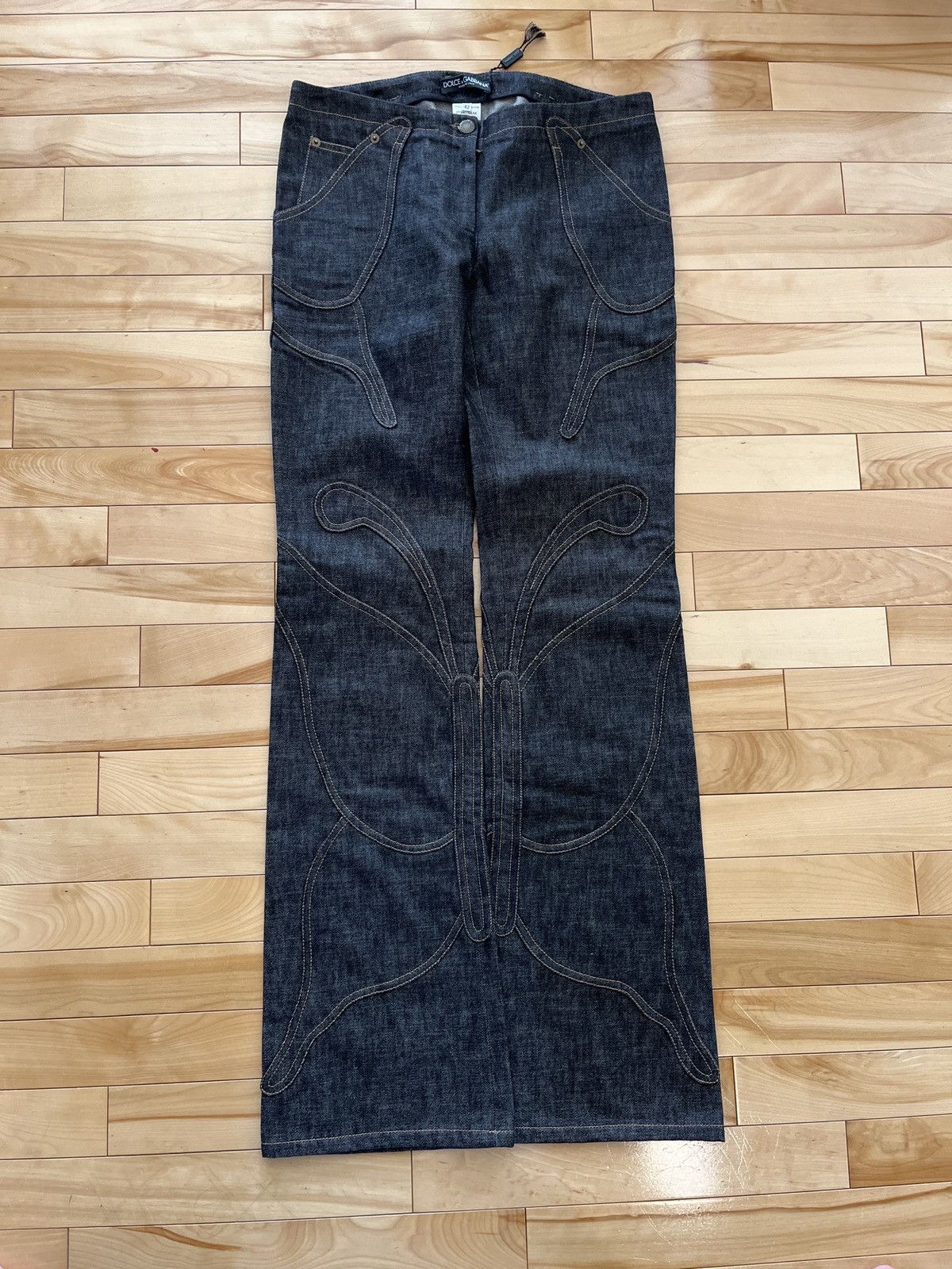 Dolce & Gabbana Dolce & Gabbana Butterfly Jeans Size 28" / US 6 / IT 42 - 1 Thumbnail