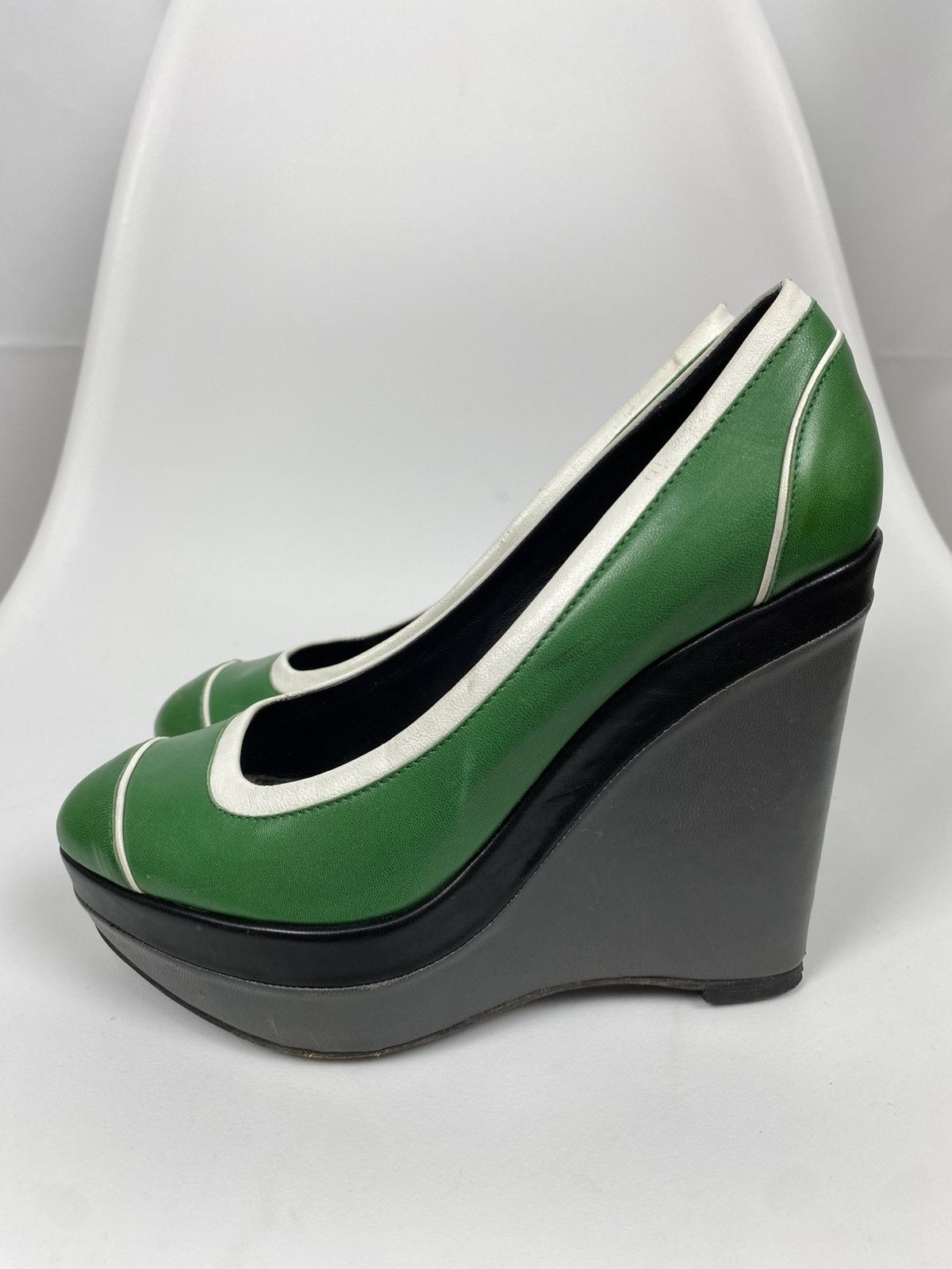 Escada Sport Escada Sport Wedge Heels Leather size 36 Size US 6 / IT 36 - 3 Thumbnail
