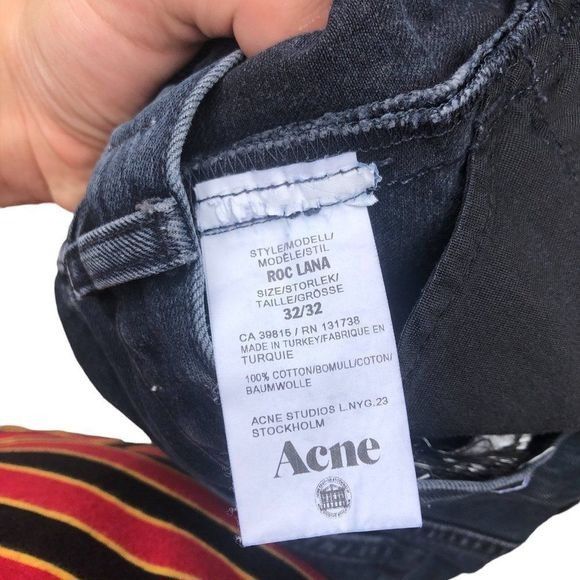 Acne Studios Vintage Acne Studios Jeans Size 32 ROC LANA Black Size US 32 / EU 48 - 4 Thumbnail